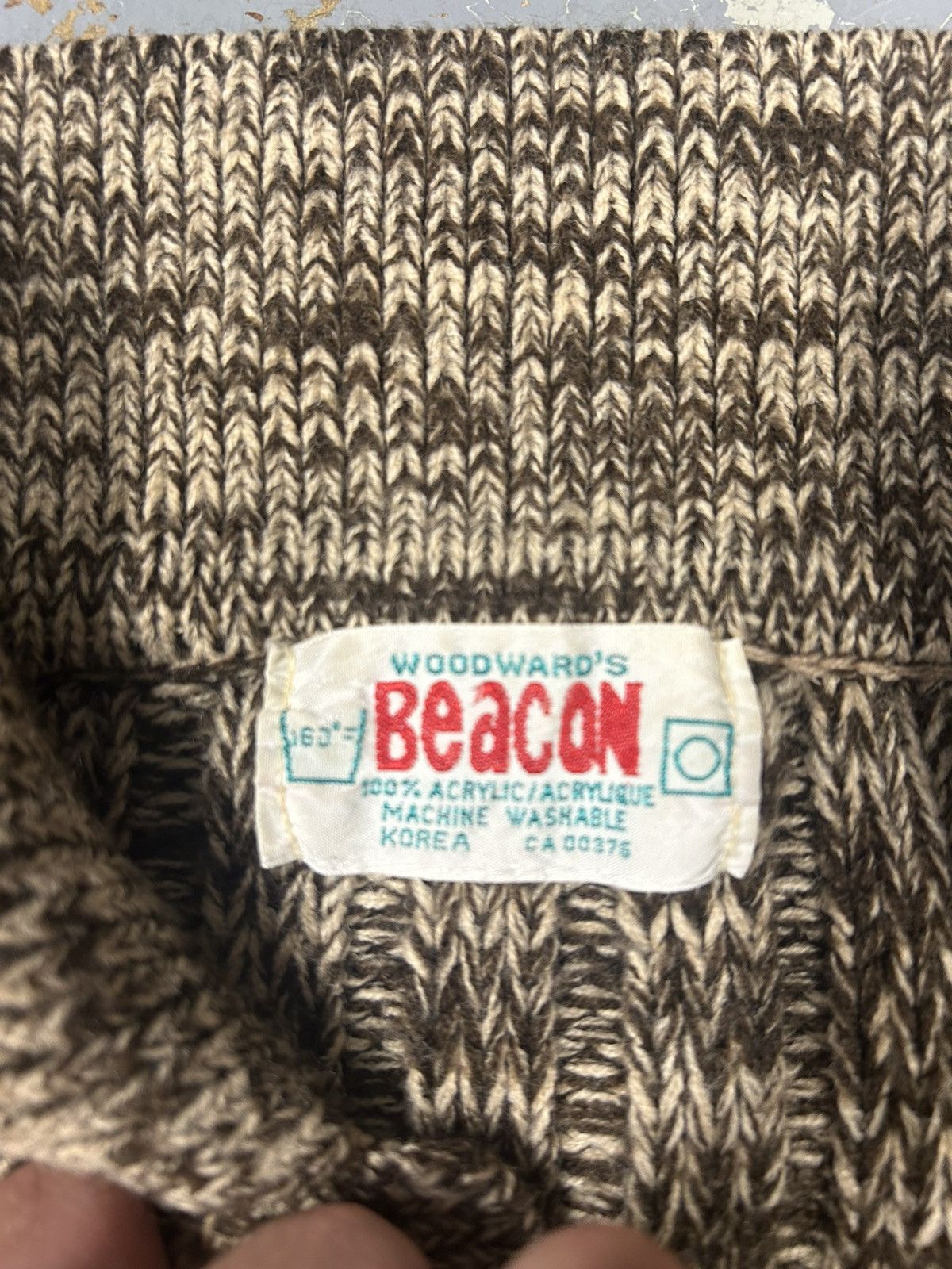 Vintage Crazy Vintage 90s Pullover Knit Sweatshirt Beacon Size US M / EU 48-50 / 2 - 2 Thumbnail