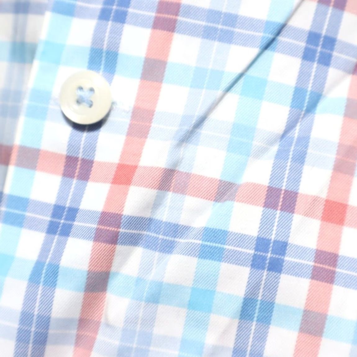 Peter Millar Peter Millar Crown Ease Stowe Plaid Button Up Shirt Blue Men's XL Size US XL / EU 56 / 4 - 5 Thumbnail