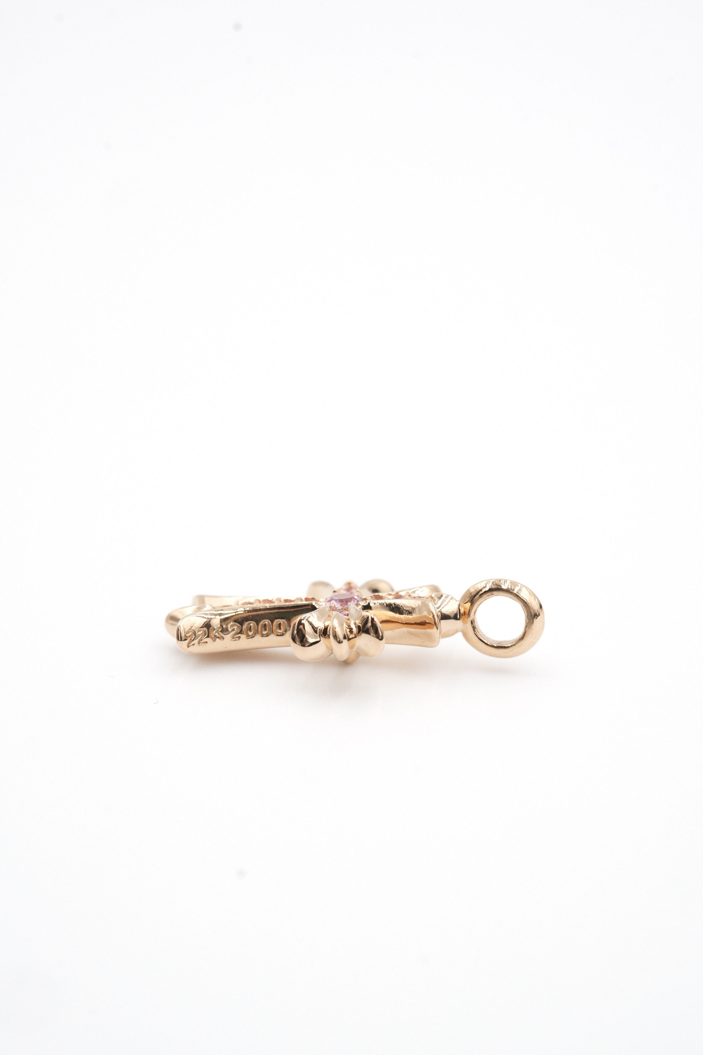 Chrome Hearts Chrome Hearts 22K Purple Color Tiny Cross Pendant Size ONE SIZE - 7 Thumbnail