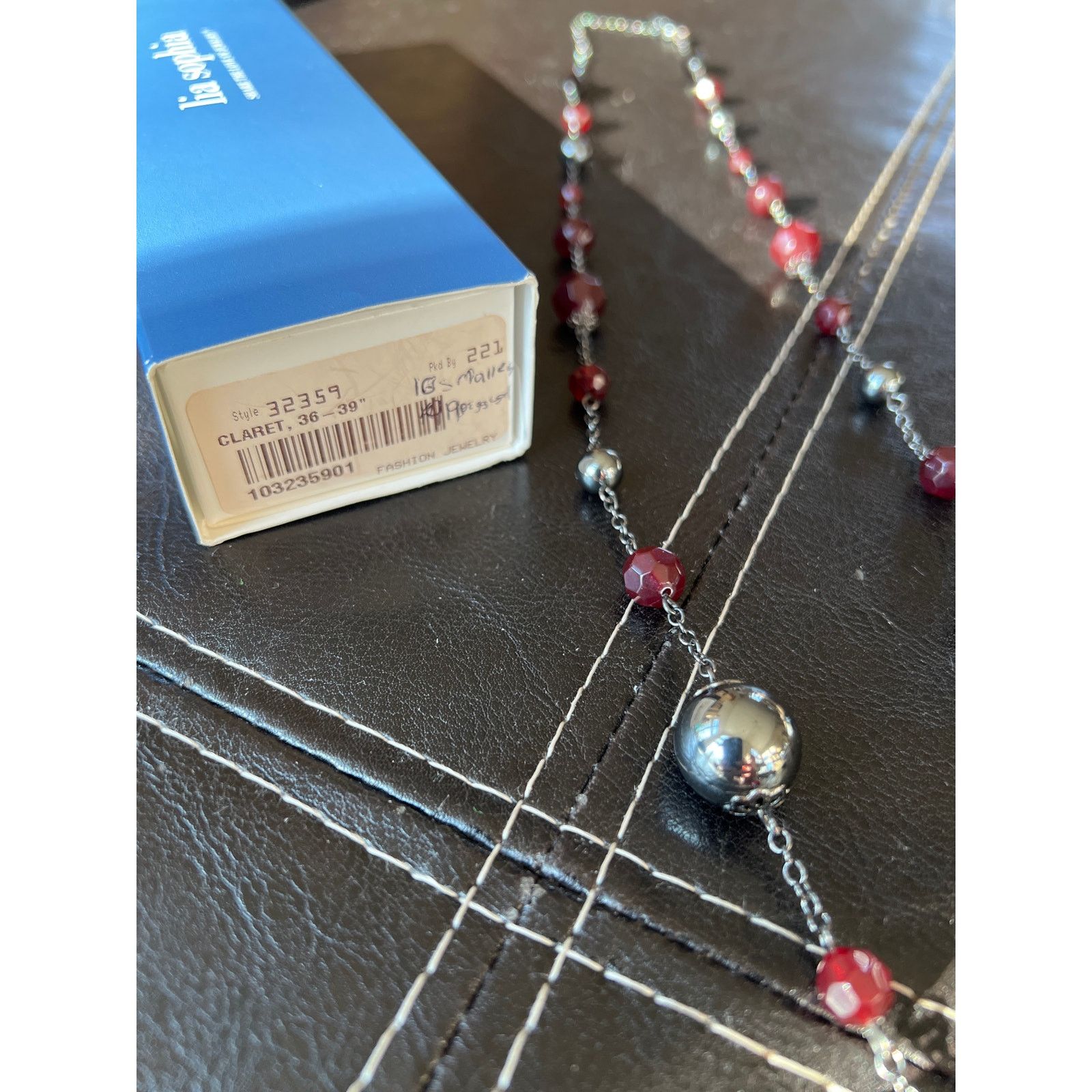 Other Lia Sophia - “Claret” Beaded Necklace Size ONE SIZE - 5 Thumbnail