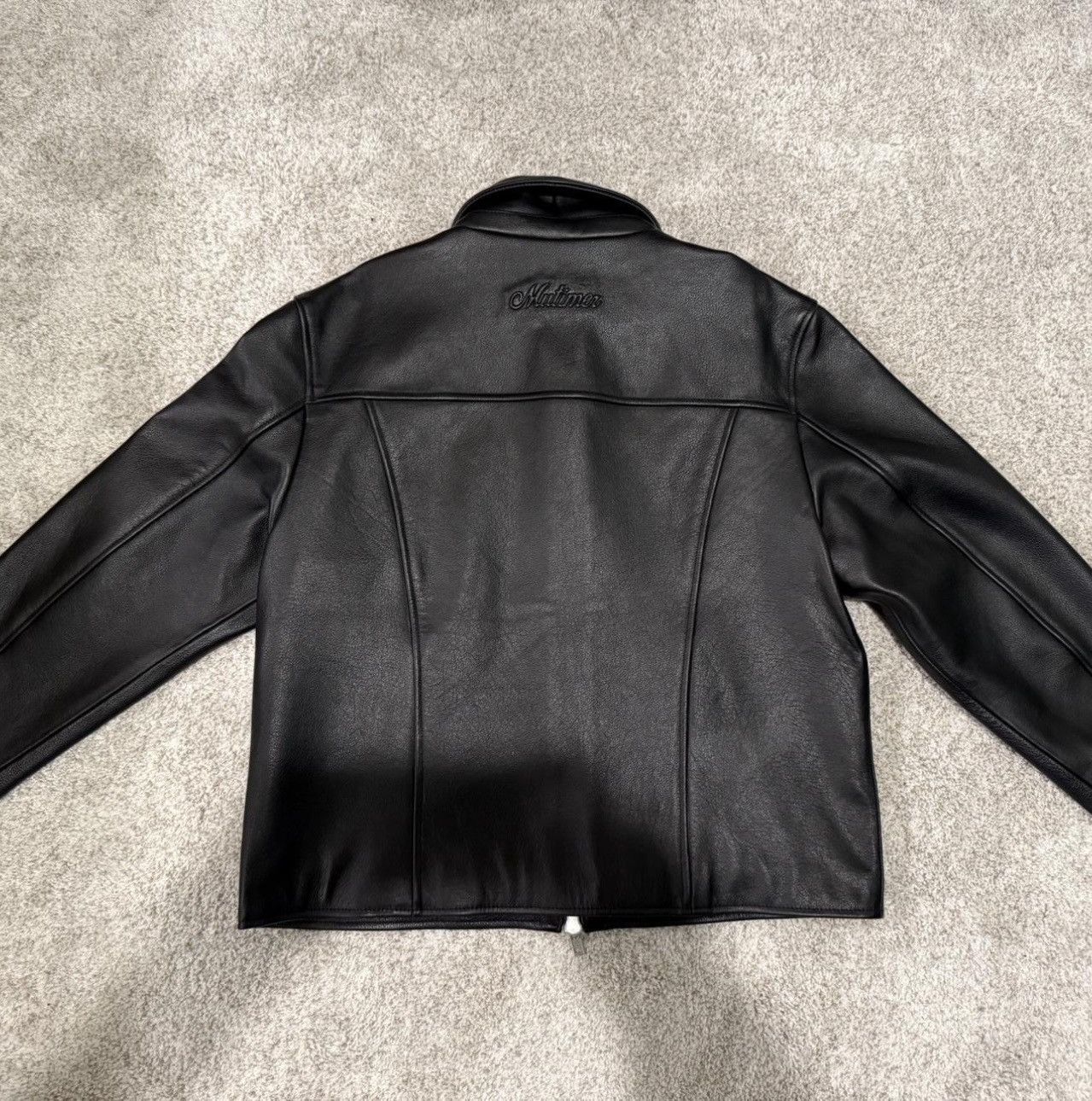 MUTIMER BLACK LEATHER JACKET FW 24