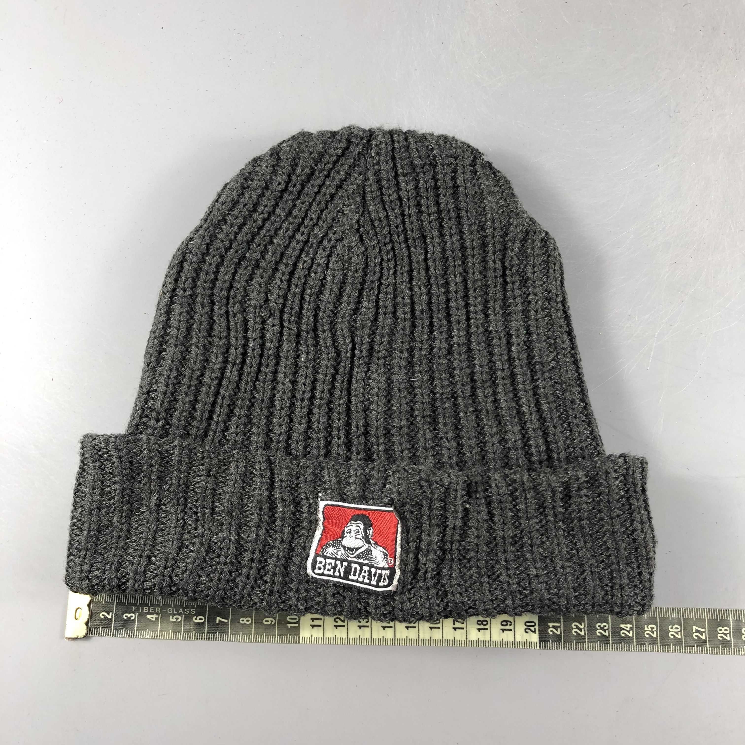 Ben Davis × Vintage Ben Davis Ribbed Beanie Snow Hat Snow Cap -D254 Size ONE SIZE - 4 Thumbnail