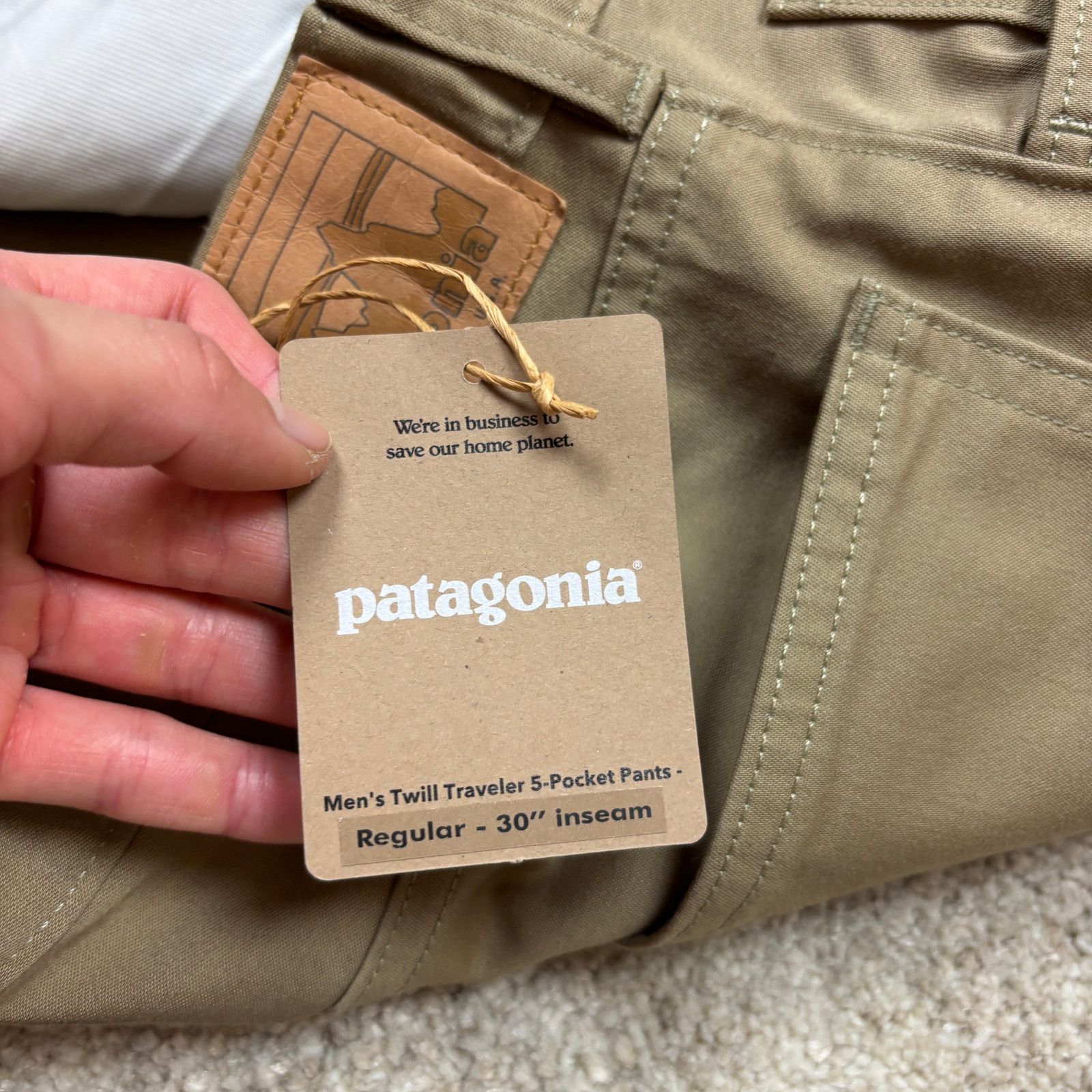 Patagonia Patagonia Twill Traveler 5 Pocket Pants Khaki Men's 30x30 Size US 30 / EU 46 - 11 Thumbnail