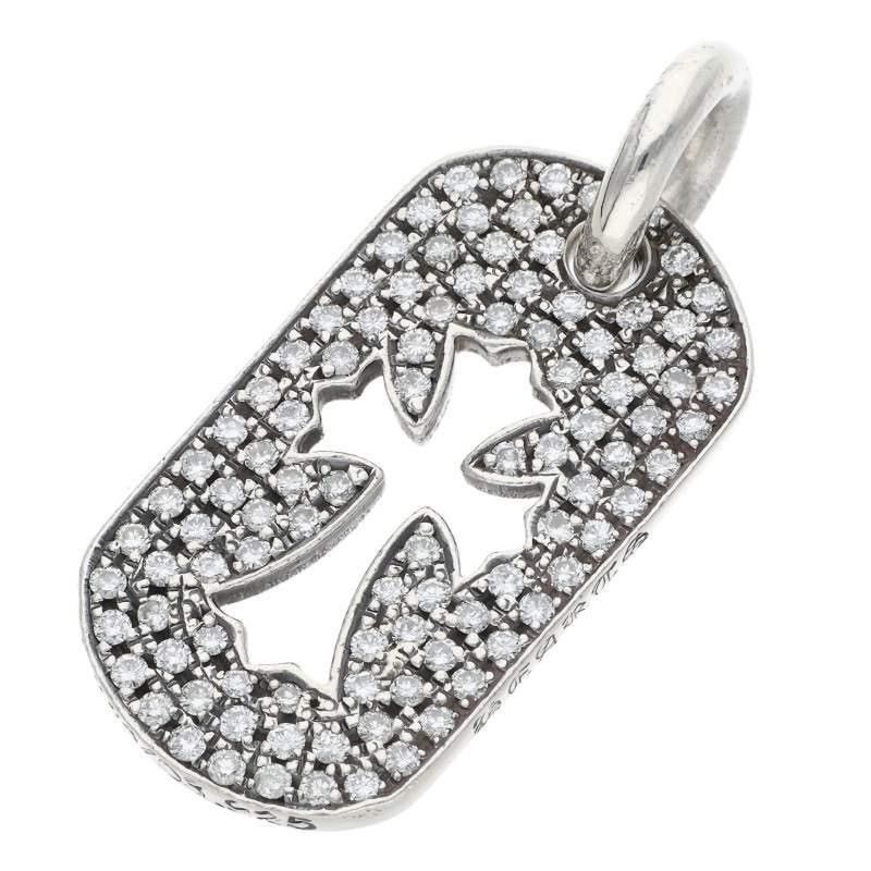 Chrome Hearts Chrome Hearts Tiny Cutout Cross Dog Tag Necklace Size ONE SIZE - 1 Thumbnail