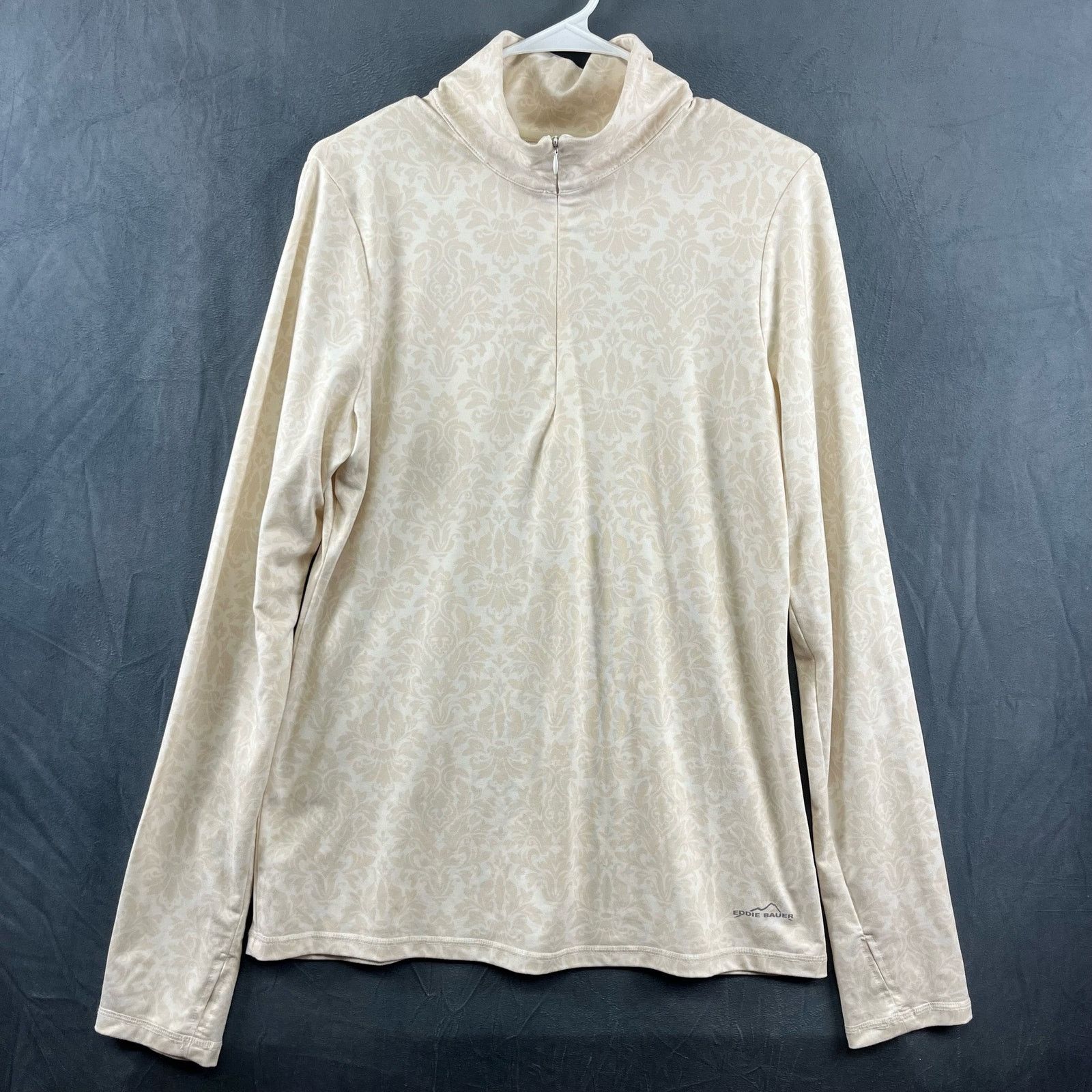 Eddie Bauer Eddie Bauer Jacket Large 1/4 Zip Mock Neck Spandex Stretch Size L / US 10 / IT 46 - 1 Thumbnail