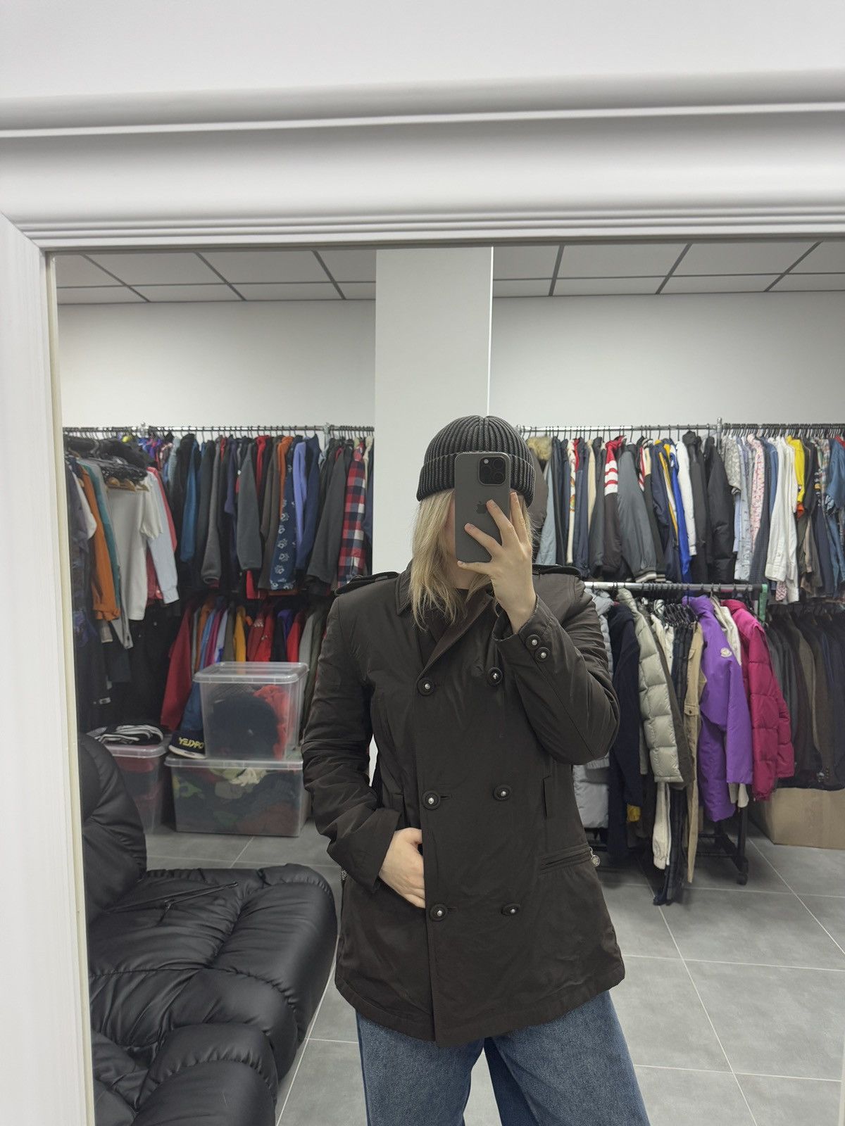 Versace × Vintage Vintage Gianni Versace Women Trench Coat Jacket Size 42 Size M / US 6-8 / IT 42-44 - 2 Thumbnail