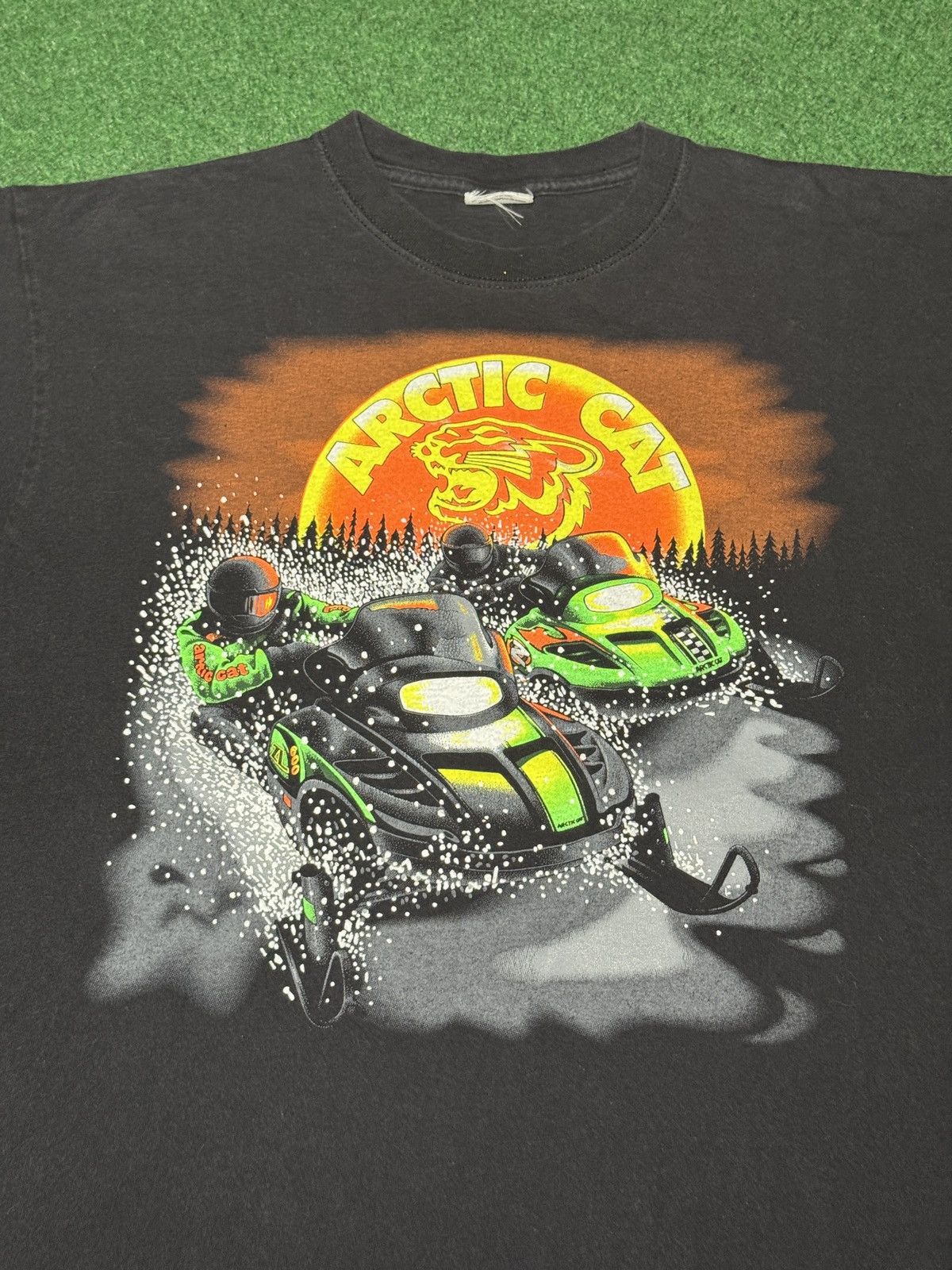 Vintage Vintage 90s Artic Cat Snowmobile Racing XL Black T Shirt Size US XL / EU 56 / 4 - 2 Thumbnail