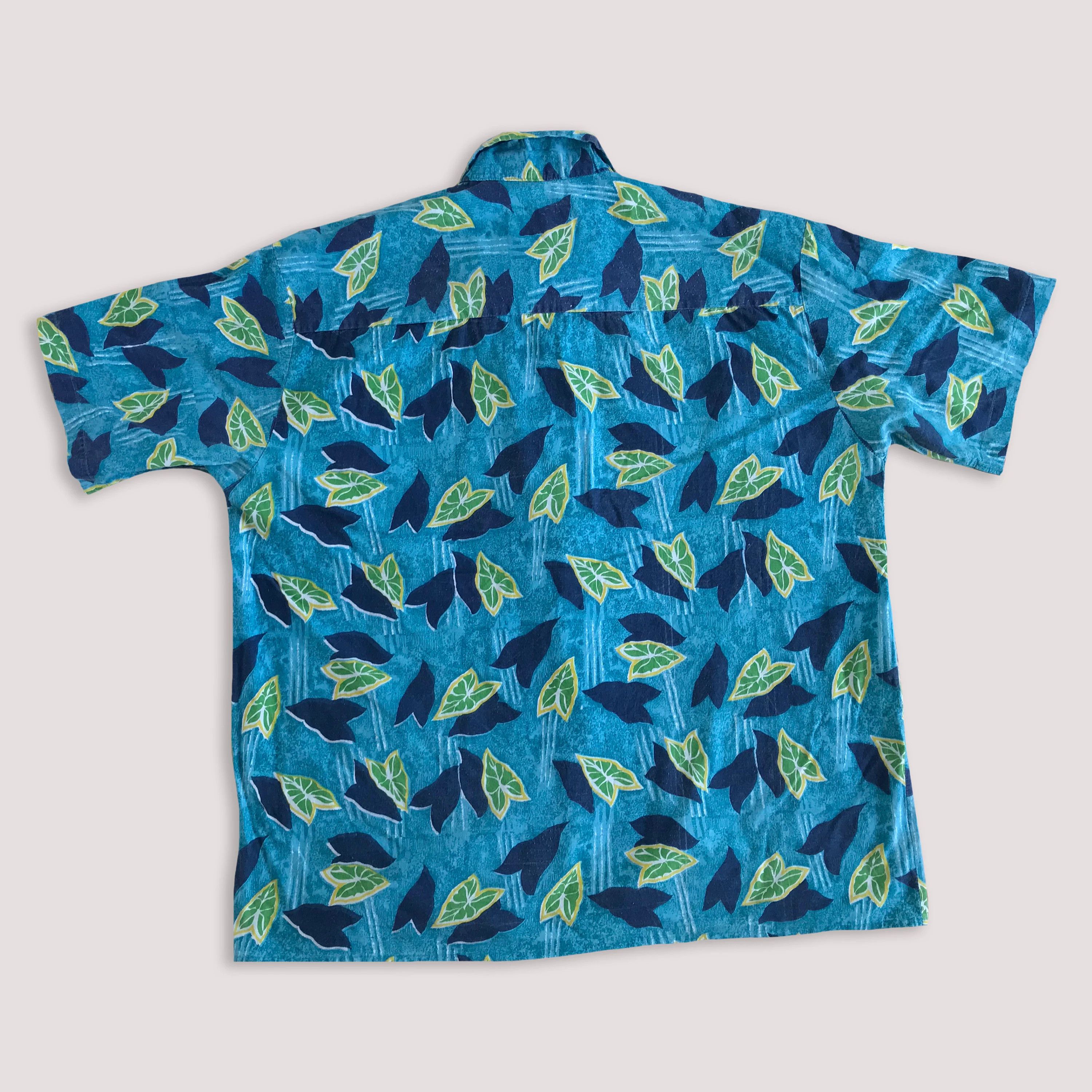 Vintage 90s Hawaiian Button Up Shirt Lemons Leaf Funky Oversize Size US XXL / EU 58 / 5 - 3 Thumbnail