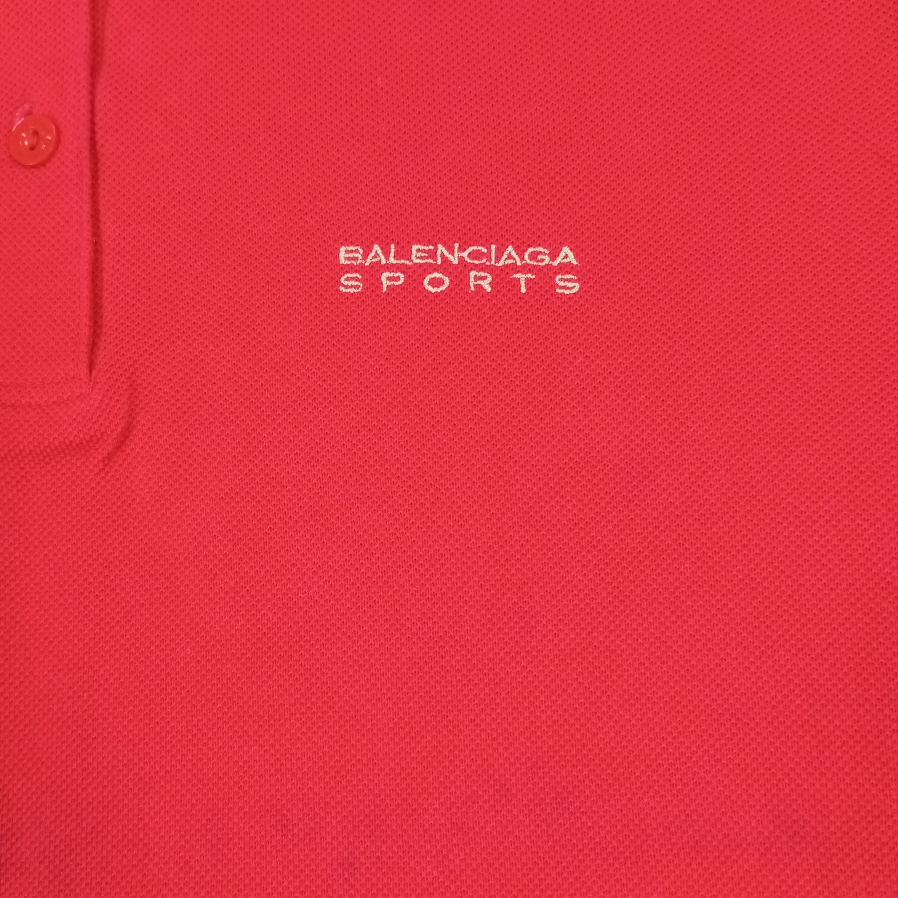 Balenciaga × Vintage Balenciaga Sports Spellout Collar Design Polos Size US S / EU 44-46 / 1 - 8 Thumbnail