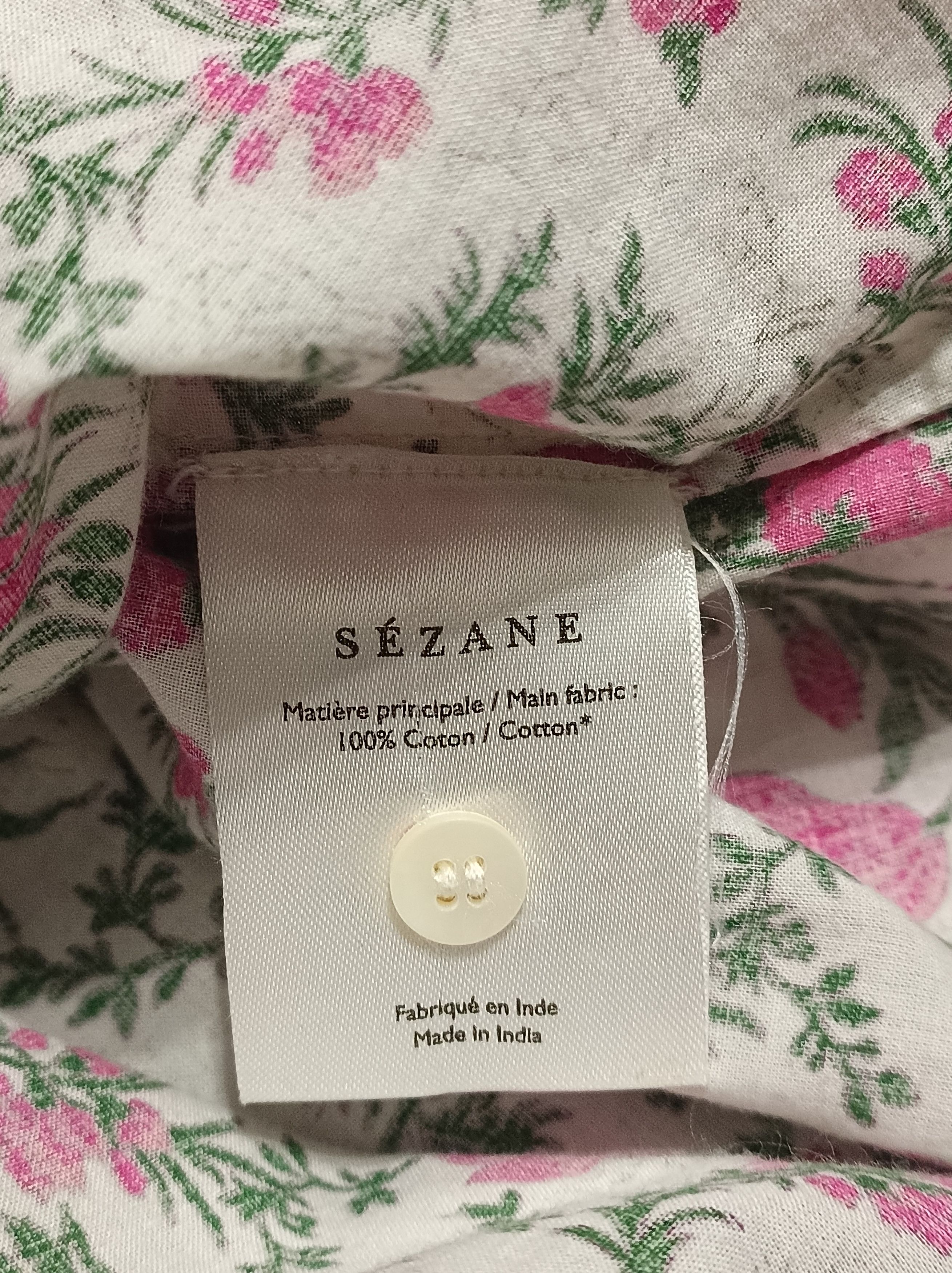 Sezane Sezane Pierro Cotton Shirt Blouse Liberty Rose Print EU 38 Size S / US 4 / IT 40 - 14 Thumbnail