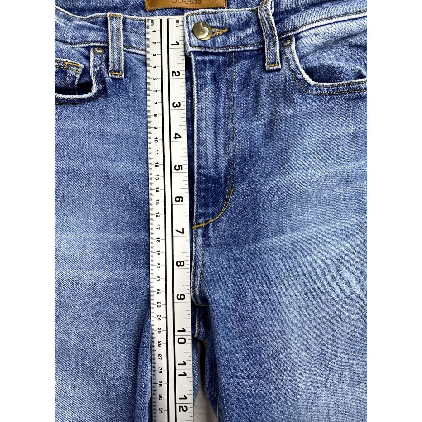 Vintage Joe's Jeans The Charlie High Rise Skinny Ankle Womens 27 Stretch Denim Blue Slim Jeans 30.5 Inseam Size 27" / US 4 / IT 40 - 3 Thumbnail
