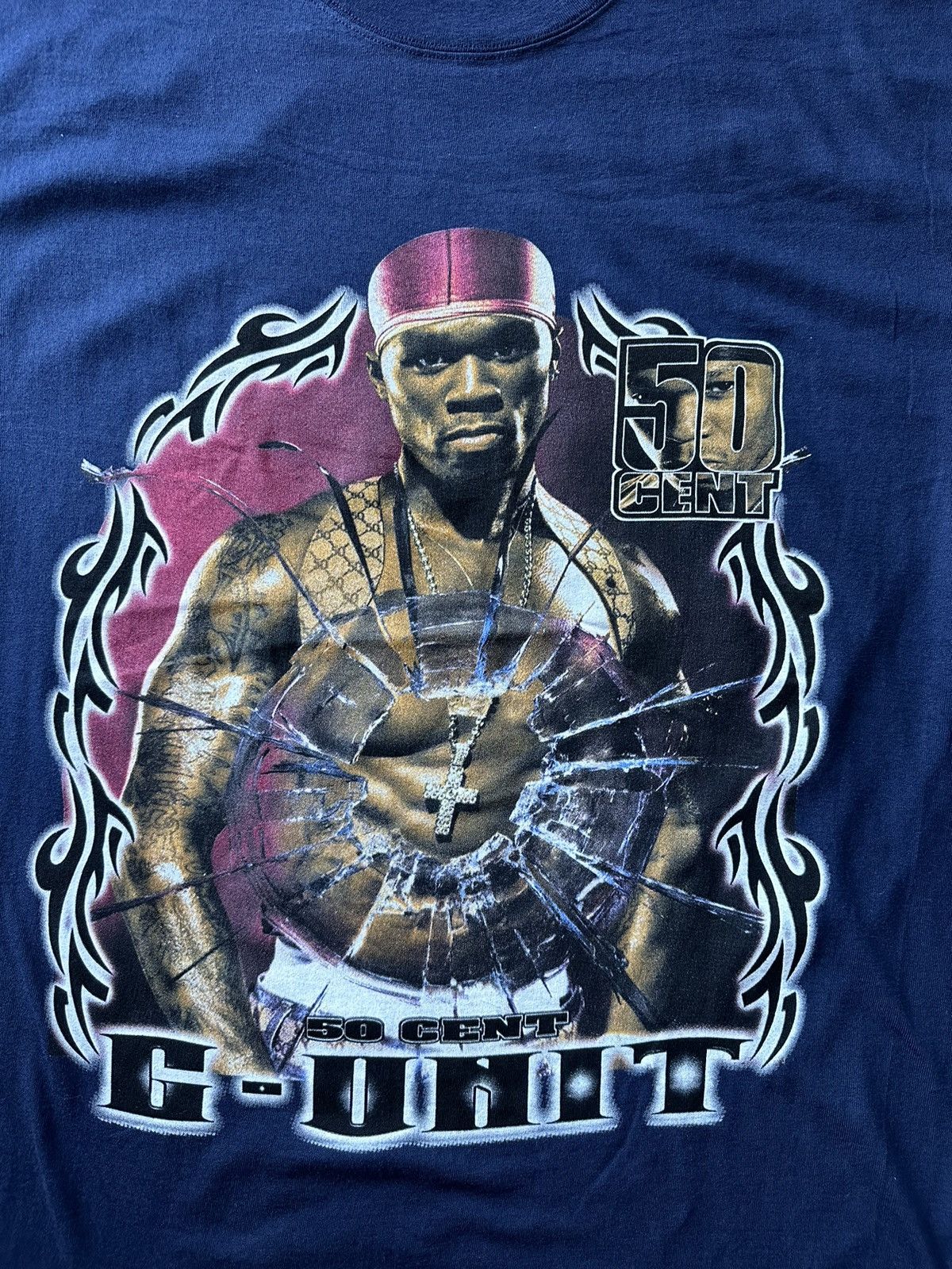 Vintage 50 Cent Get Rich Or Die Trying G-Unit Rap Tee XL