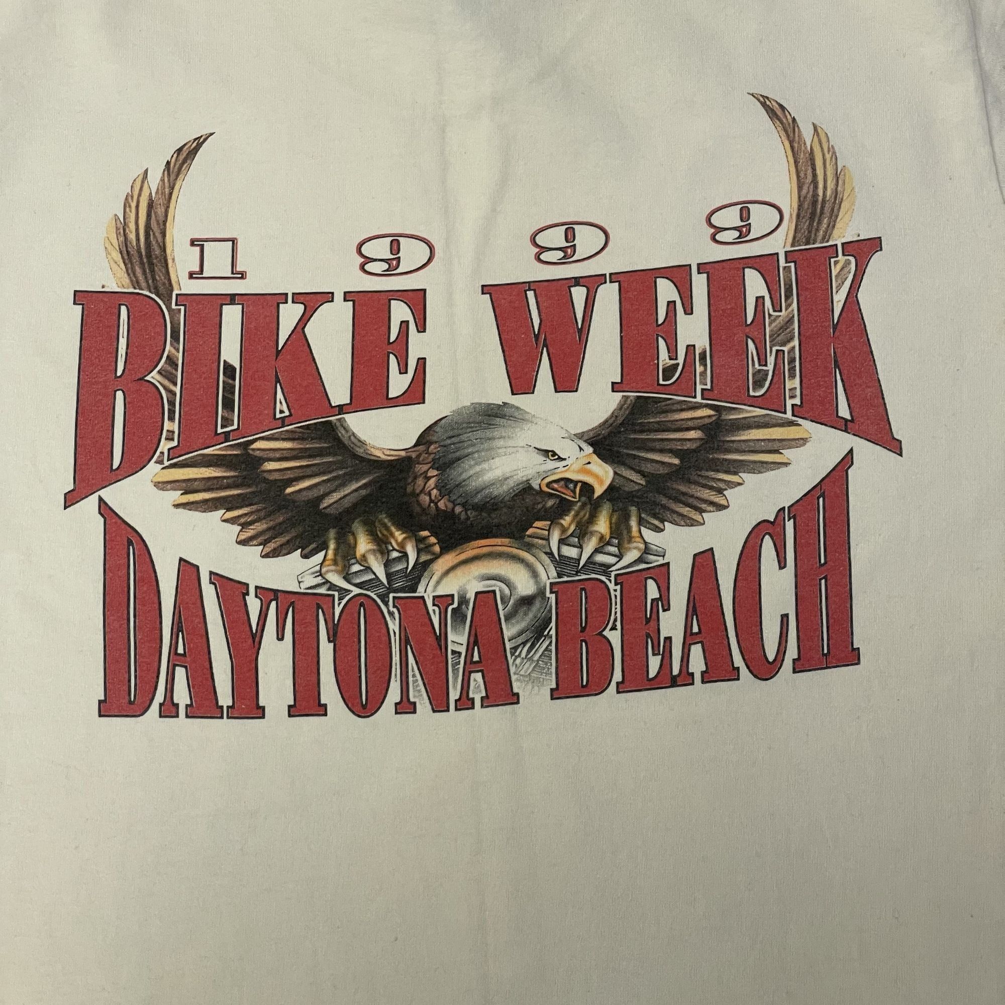 Hanes Vtg Hanes LARGEST Motorcycle Event BIKE WEEK 1999 T Shirt Size US M / EU 48-50 / 2 - 4 Thumbnail
