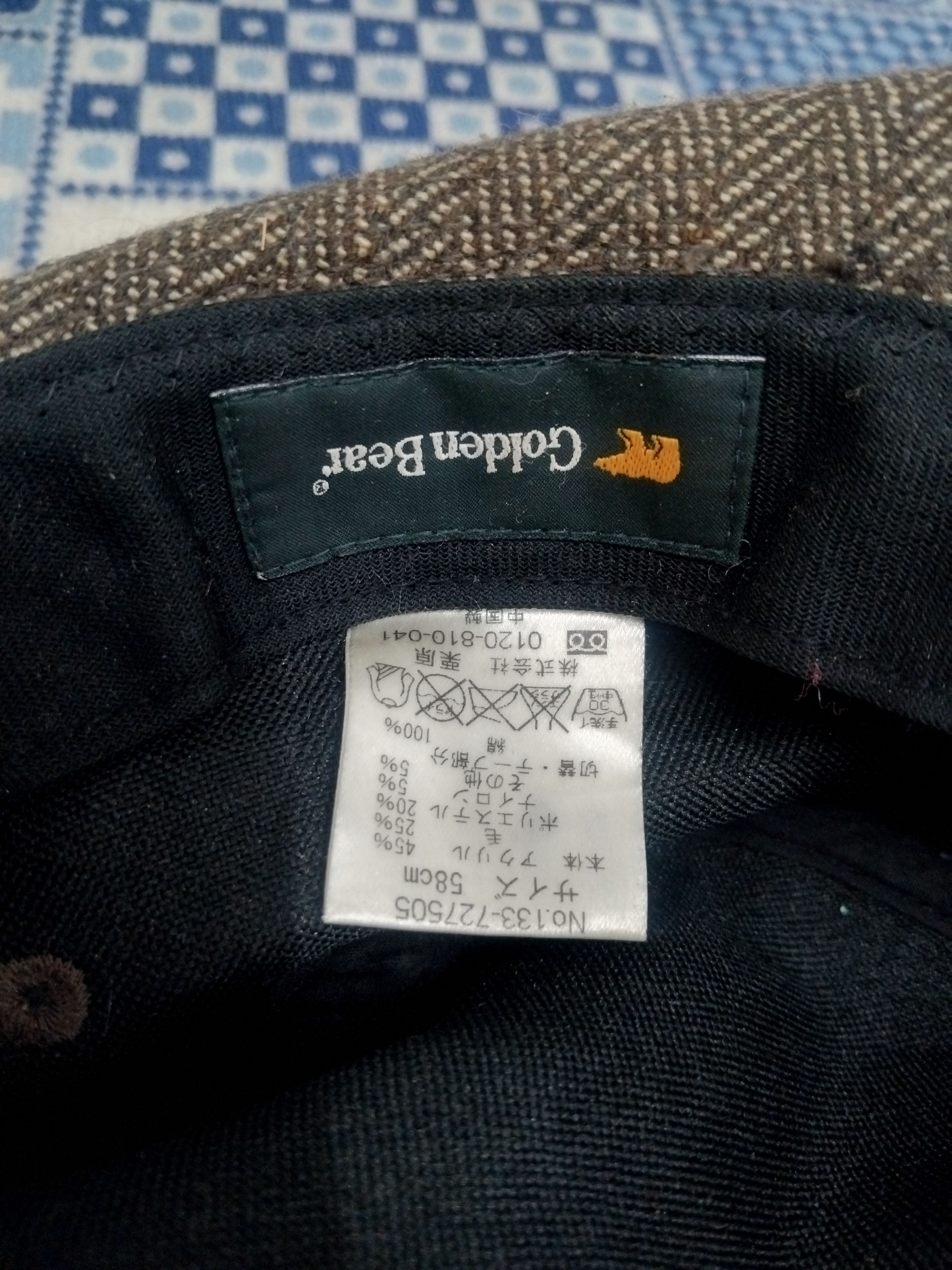Other 💥Golden bear checkered grey hat Size 38 - 2 Thumbnail