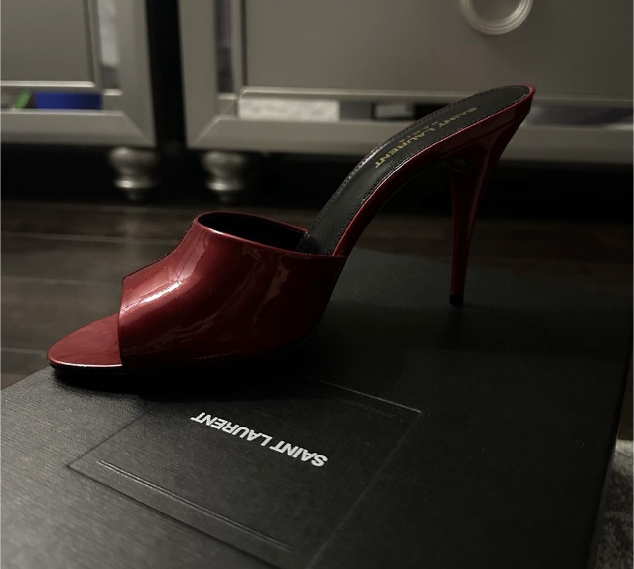 Yves Saint Laurent Saint Laurent Red Mules Size US 10 / IT 40 - 1 Thumbnail