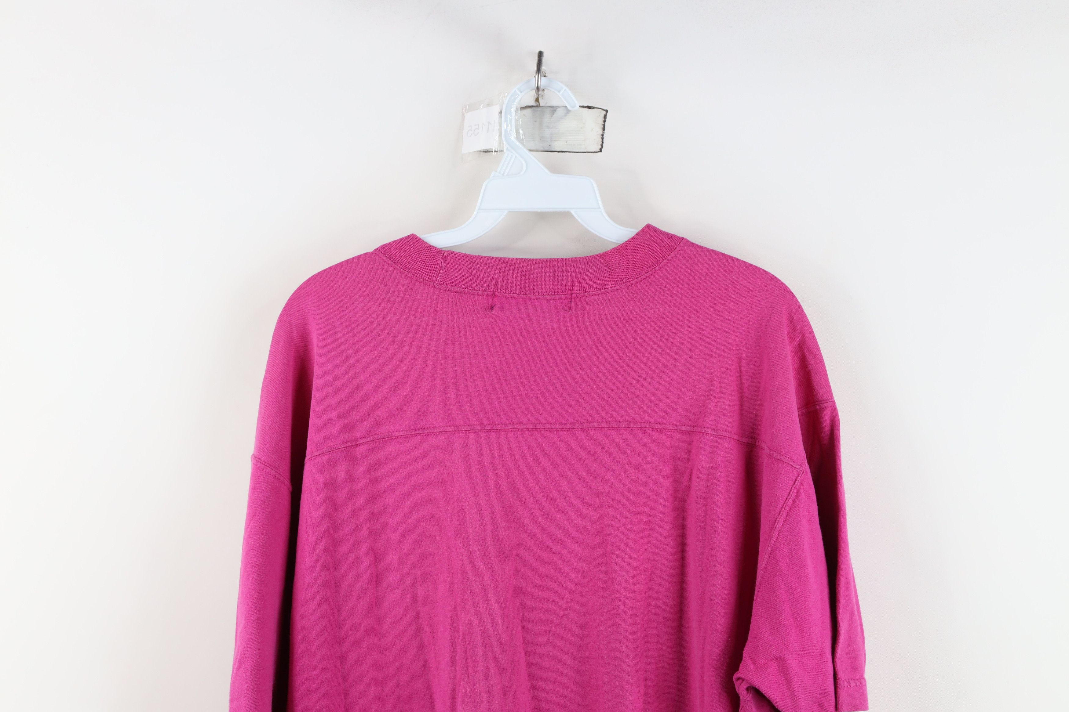 Vintage Vintage 90s Streetwear Short Sleeve Pocket T-Shirt Pink Size US XL / EU 56 / 4 - 13 Thumbnail