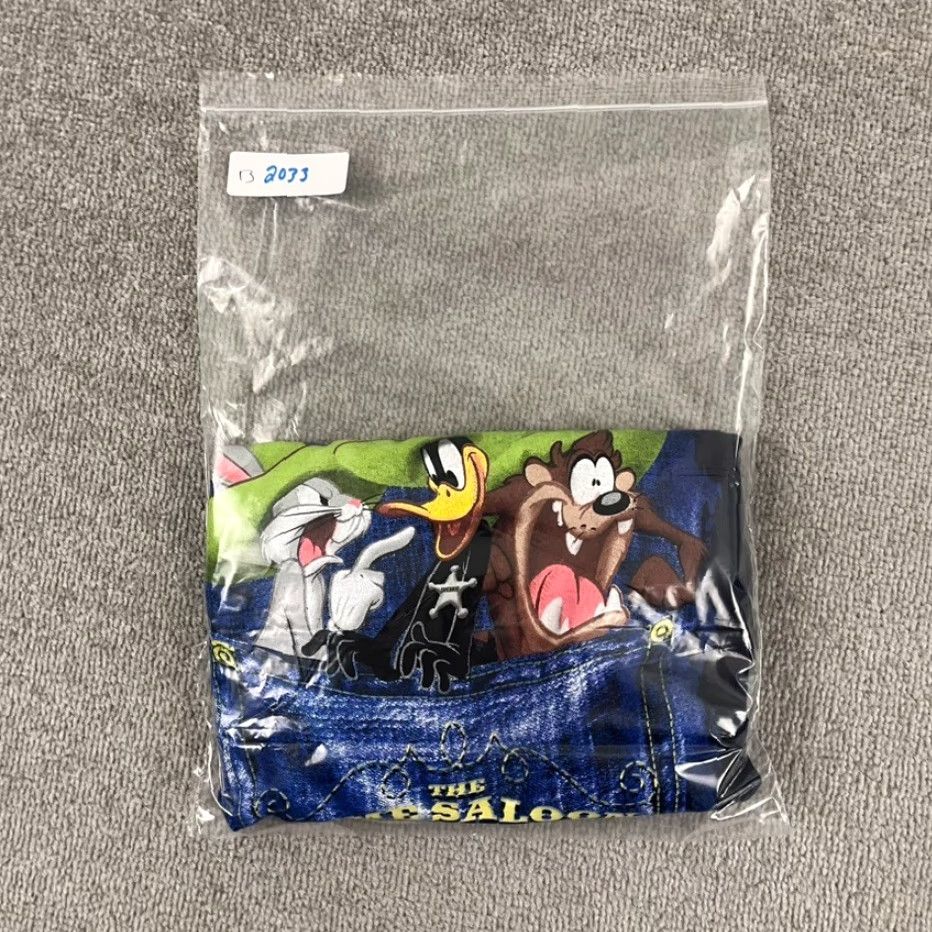 Vintage VINTAGE Looney Tunes T-Shirt Men Large Bugs Bunny Taz Back in Action Acme Logo Graphic Tee Blue 90s Size US L / EU 52-54 / 3 - 7 Thumbnail