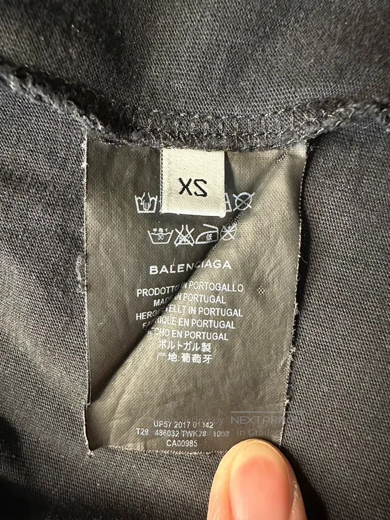 Balenciaga Balenciaga Black Cola Wave Logo Short Sleeve T-Shirt Size US XS / EU 42 / 0 - 5 Thumbnail