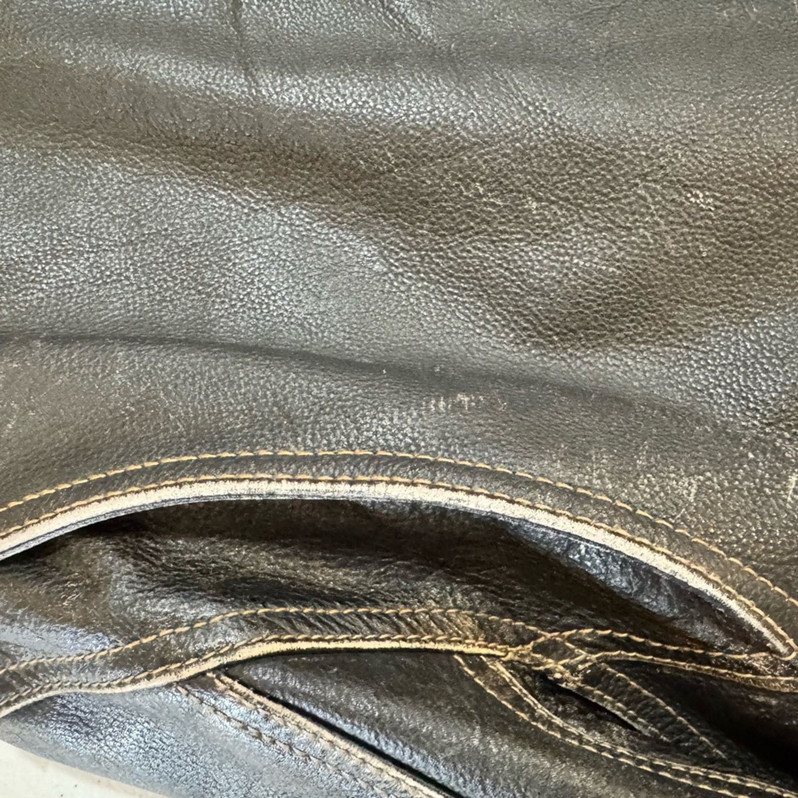Roundtree & Yorke Roundtree & Yorke Bomber Leather Jacket w/ Shearling Collar Size US XL / EU 56 / 4 - 12 Thumbnail
