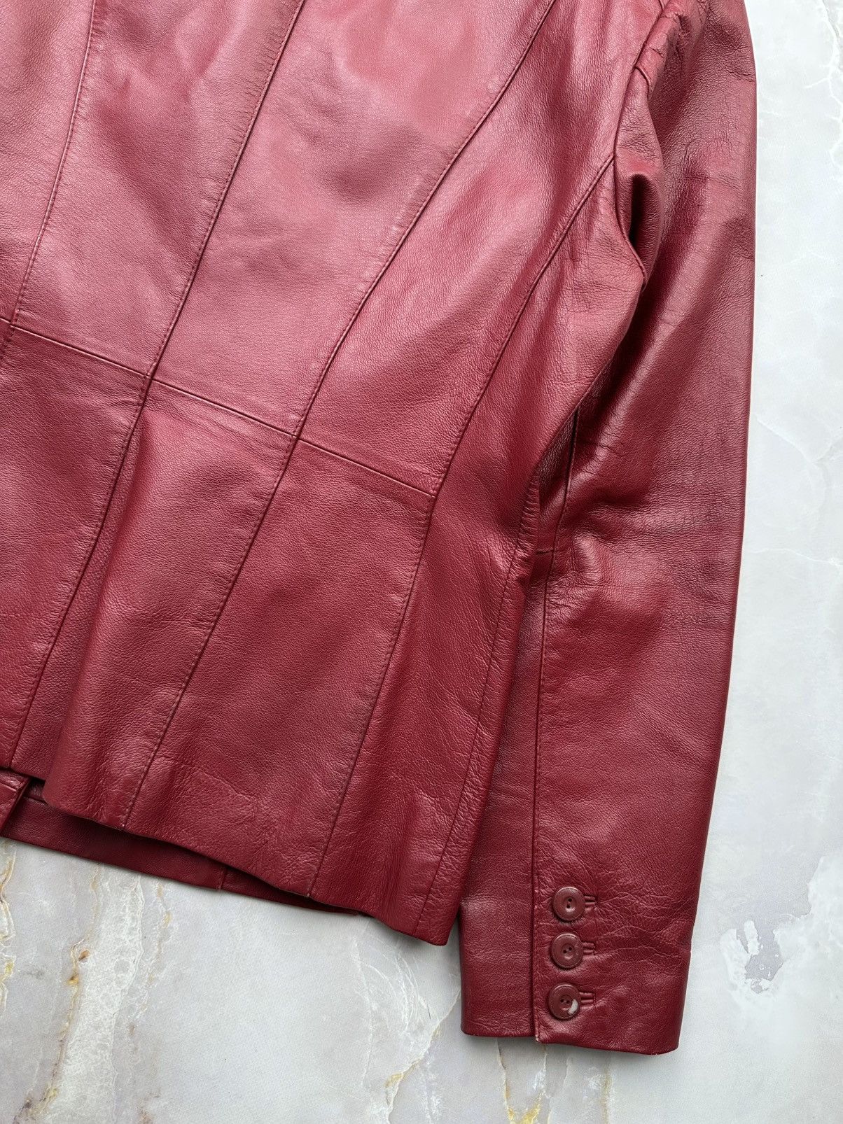 Japanese Brand Vintage Leather Jacket Size S / US 4 / IT 40 - 13 Thumbnail