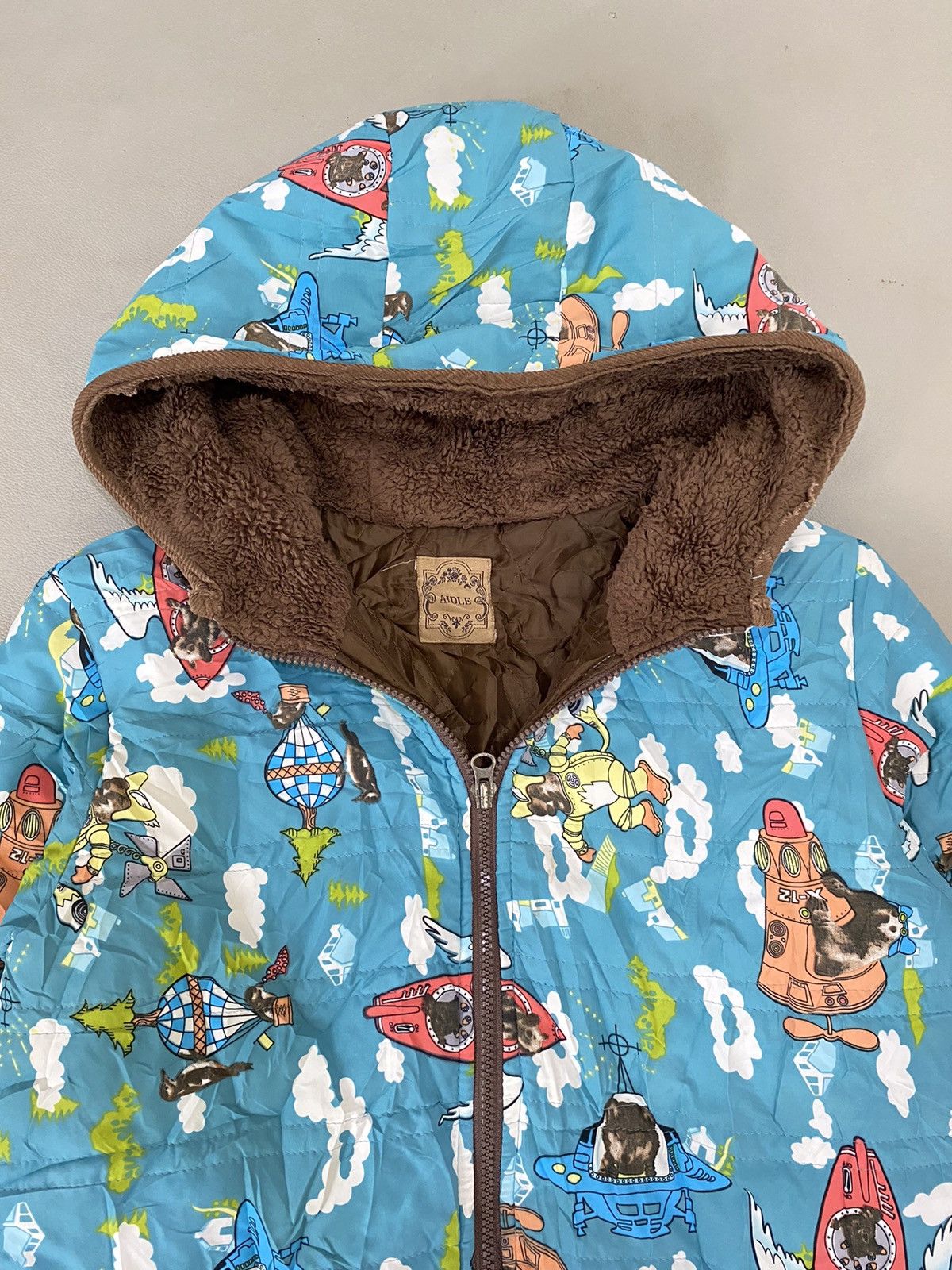 Hysteric Glamour Vintage aidle Fleece Hoodie Jacket space printed Size US M / EU 48-50 / 2 - 5 Thumbnail
