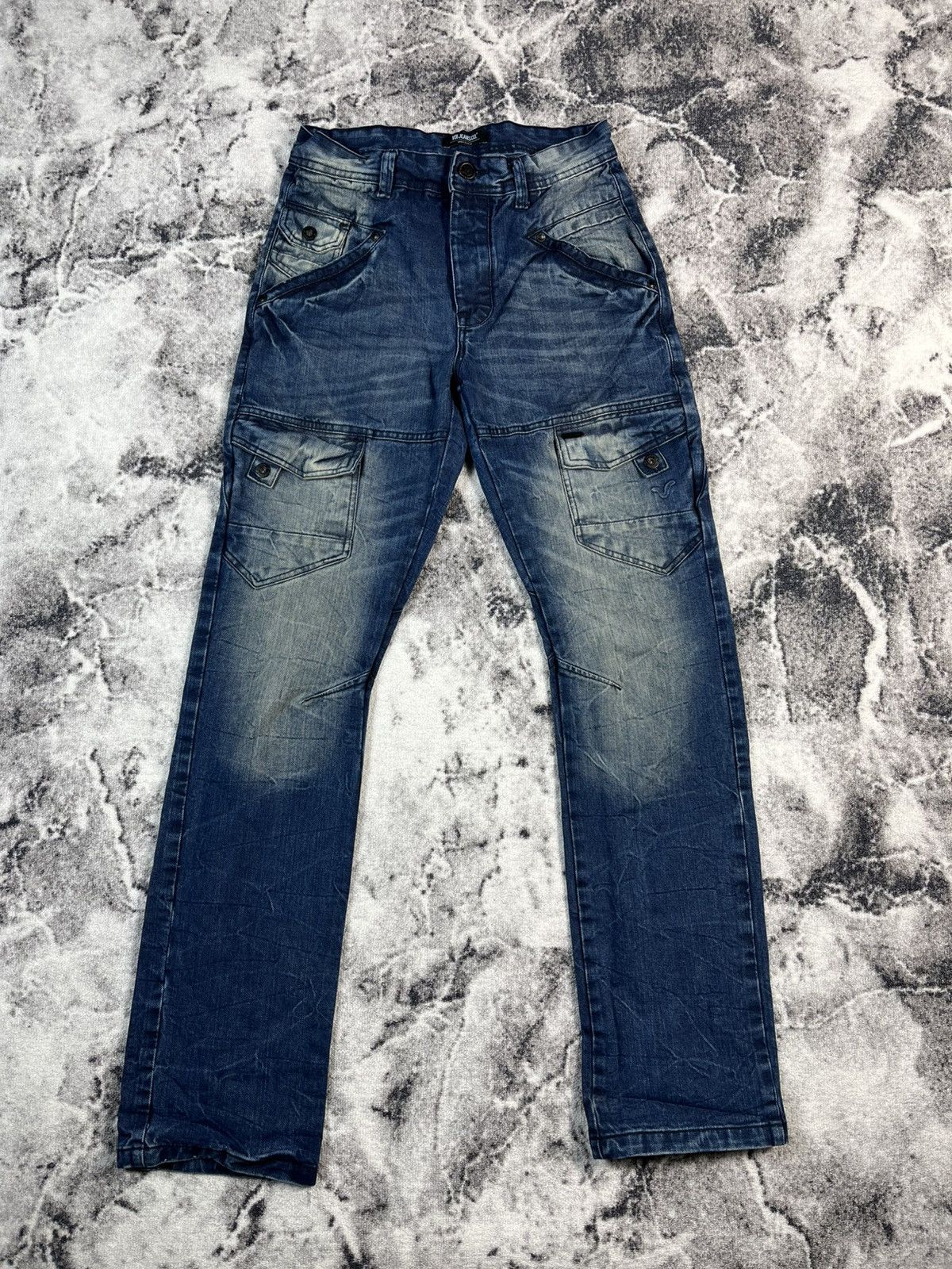 Voi Jeans Voi Jeans Distressed Cargo Denim Blue Y2K Fit Size US 30 / EU 46 - 1 Thumbnail