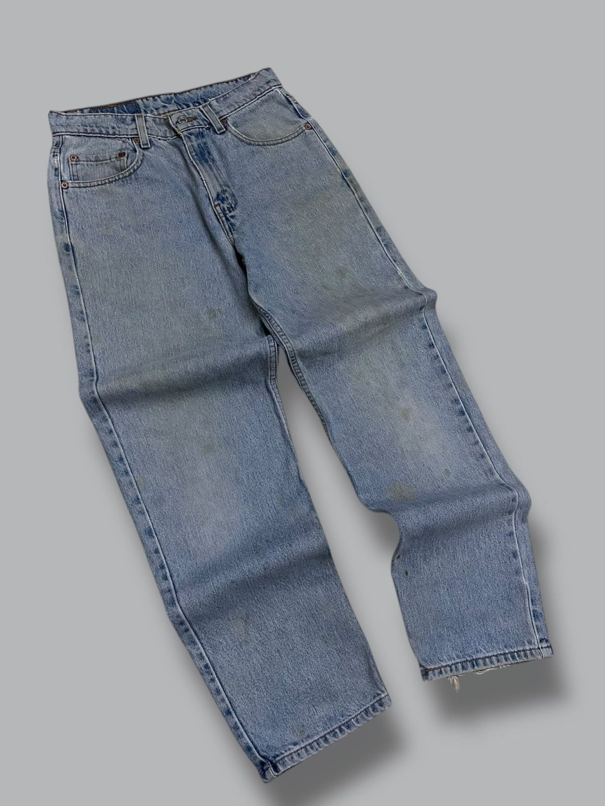 Levi's Vintage Clothing Vintage 1990s Designer Levis 550 Relaxed Fit Blue Denim Size US 28 / EU 44 - 2 Thumbnail