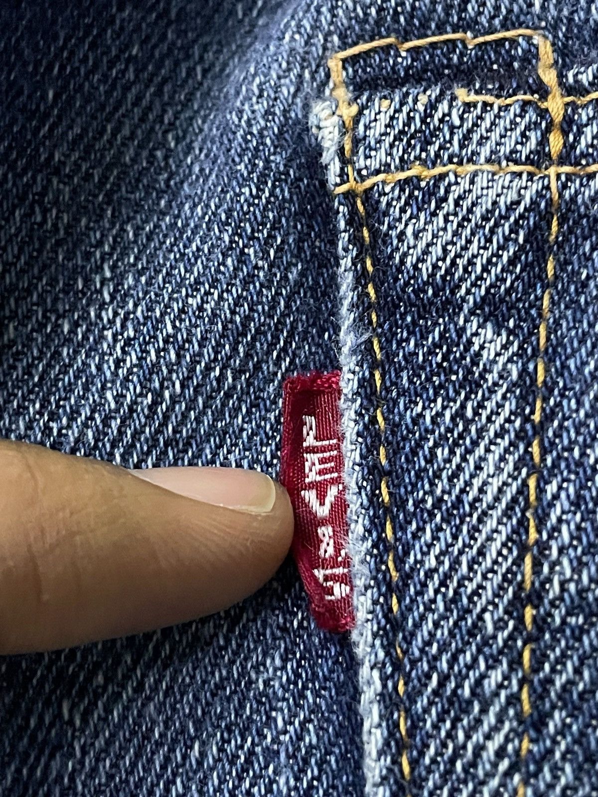 LVC × Levi's × Vintage Vintage Levis Big E 501 LVC 40s Jerky Tabs Selvedge Jeans Size US 30 / EU 46 - 22 Thumbnail