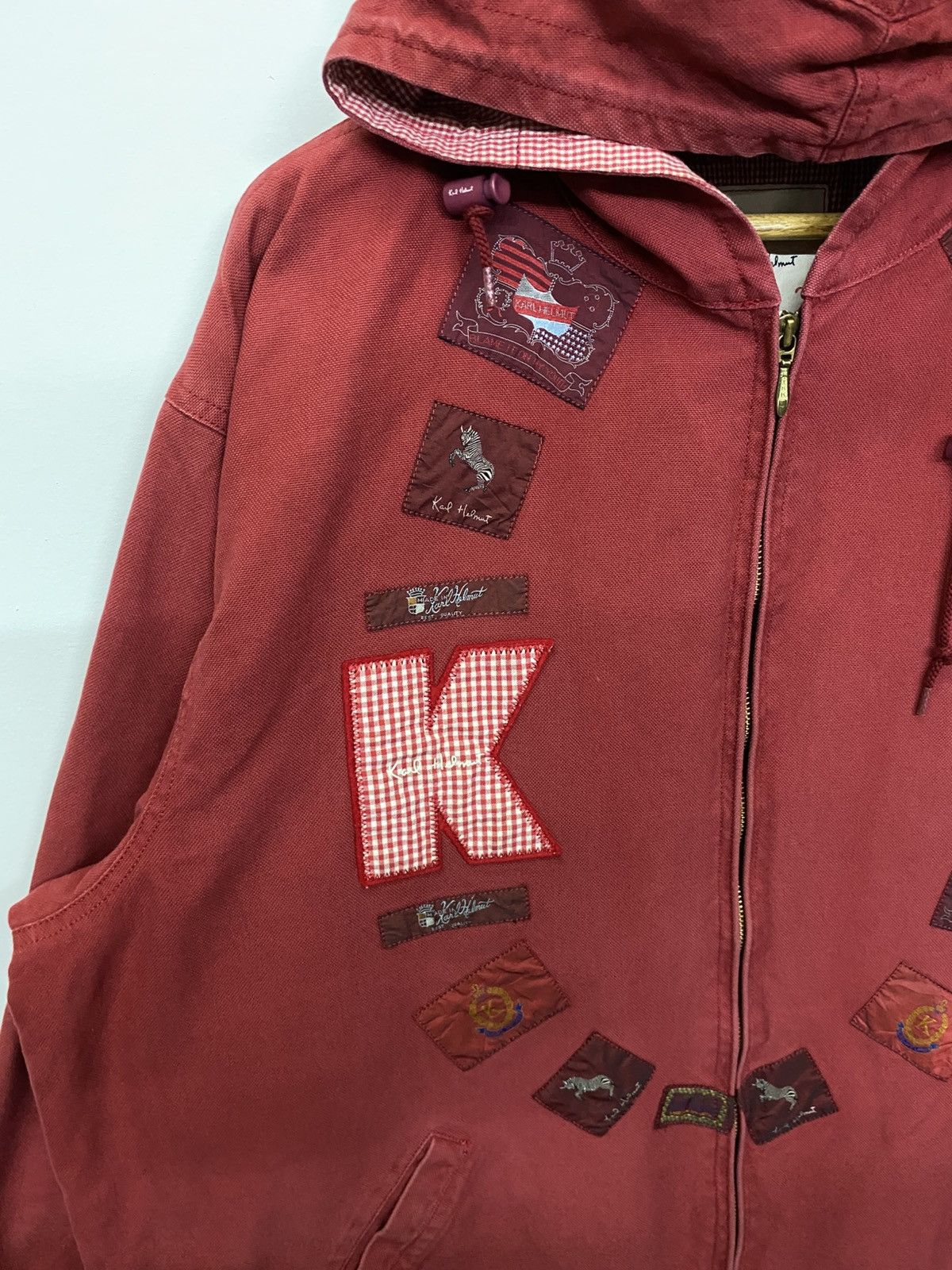 Karl Helmut Karl Helmut Patches Hoodie Zipper Jacket Size US XXL / EU 58 / 5 - 6 Thumbnail