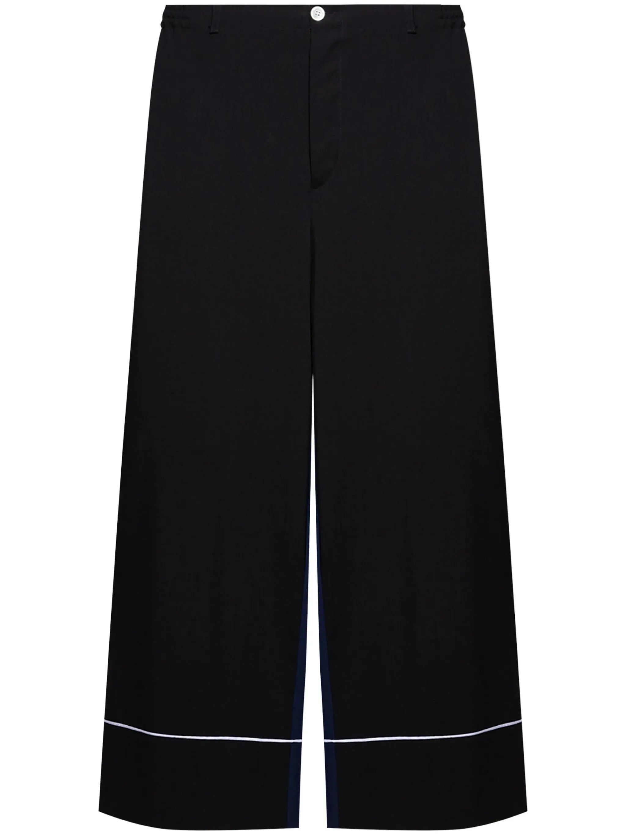 Marni o1s22i1n0525 Virgin Wool Trousers in Black Size 28" / US 6 / IT 42 - 1 Thumbnail