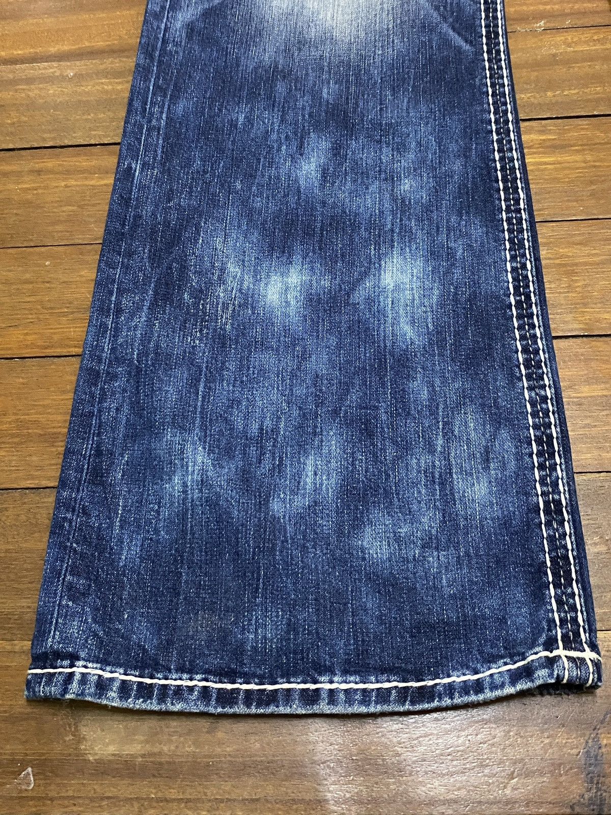 Rock Revival Very Rare Vintage Rock Revival Bleach Flared Jeans 1990s Size US 40 / EU 56 - 5 Thumbnail