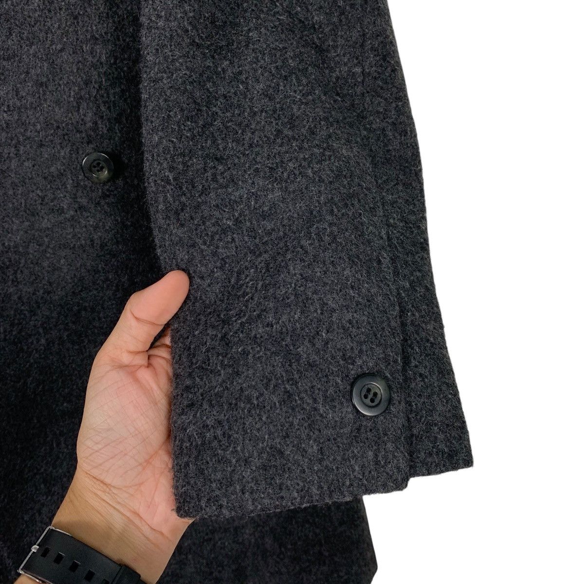 Japanese Brand An Mugler Double Breasted Wool Women Coat Size M / US 6-8 / IT 42-44 - 13 Thumbnail
