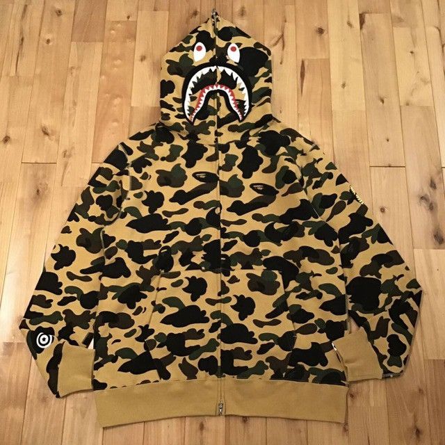 Bape 2024 BAPE 1st camo yellow shark full zip hoodie APE Size US XXL / EU 58 / 5 - 1 Thumbnail