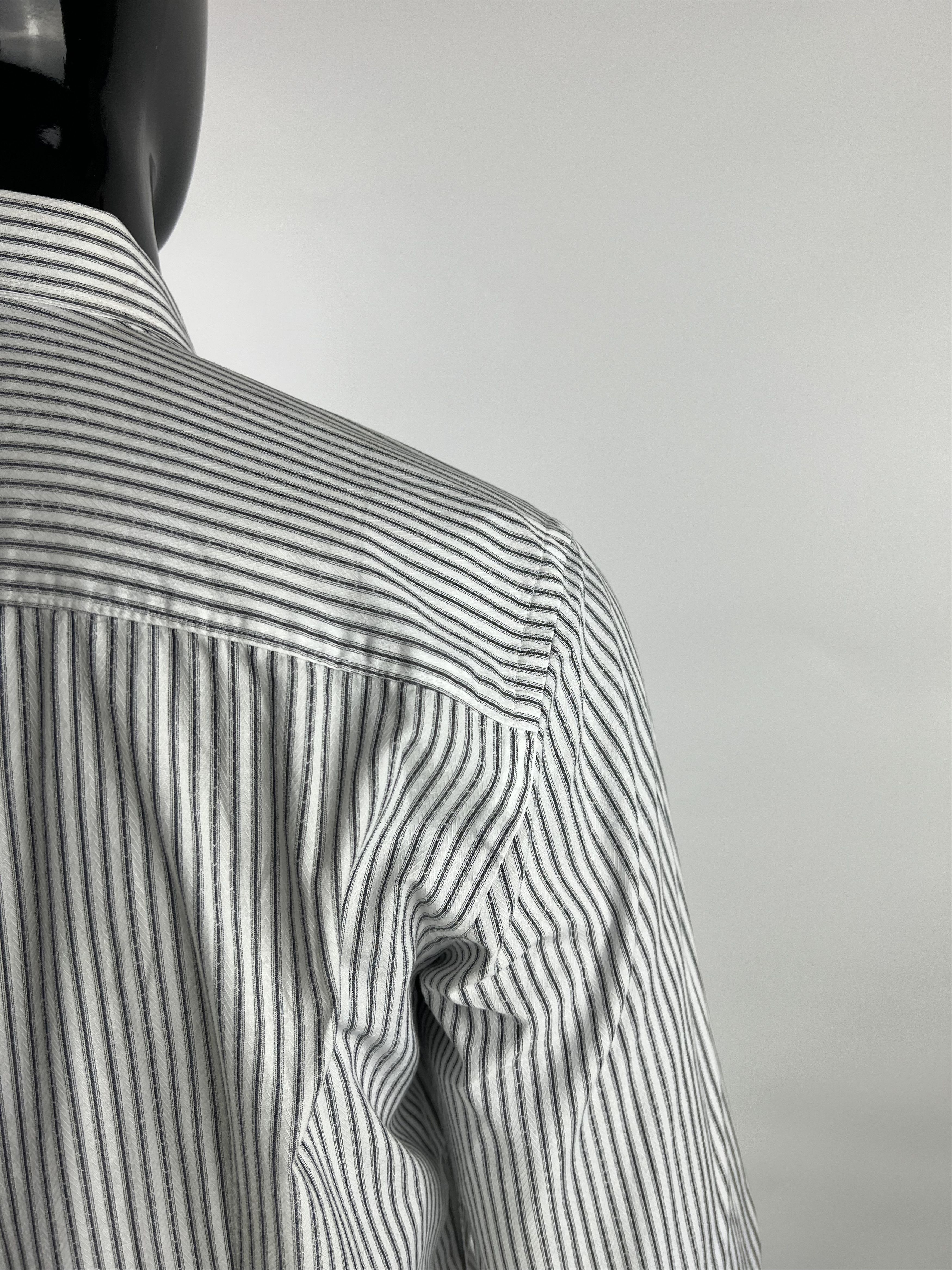 Versace Versace Collection Striped Cotton Button Up Shirt Size 16/41 Size US L / EU 52-54 / 3 - 5 Thumbnail