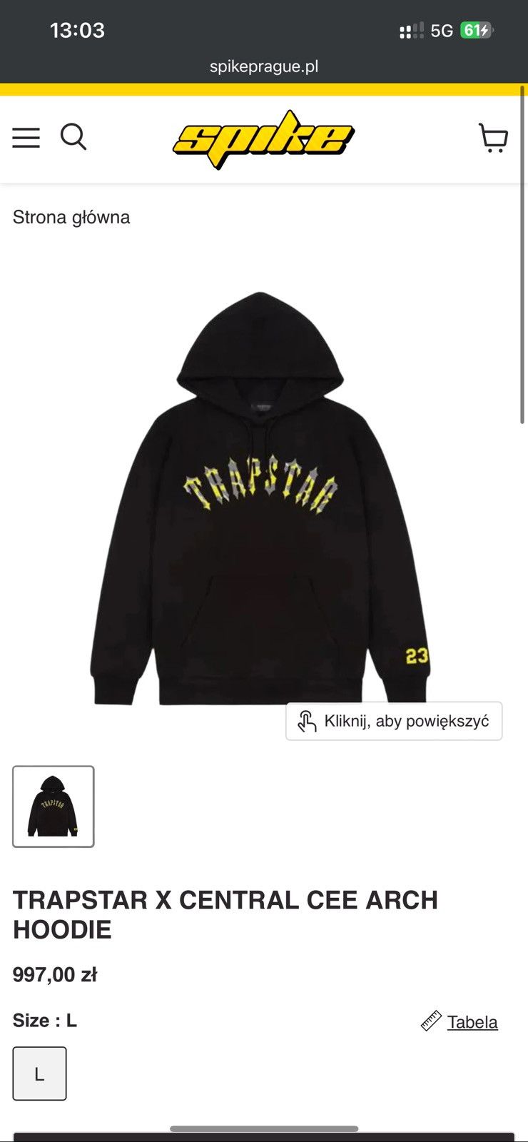 Trapstar London Hoodie Trapstar x Central Cee Size US L / EU 52-54 / 3 - 2 Thumbnail