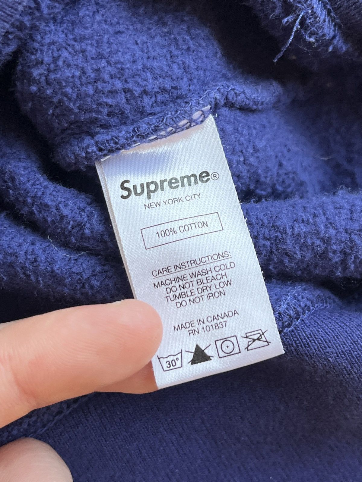 Supreme Supreme Pearl Girl Hoodie FW20 Navy Size US M / EU 48-50 / 2 - 5 Thumbnail