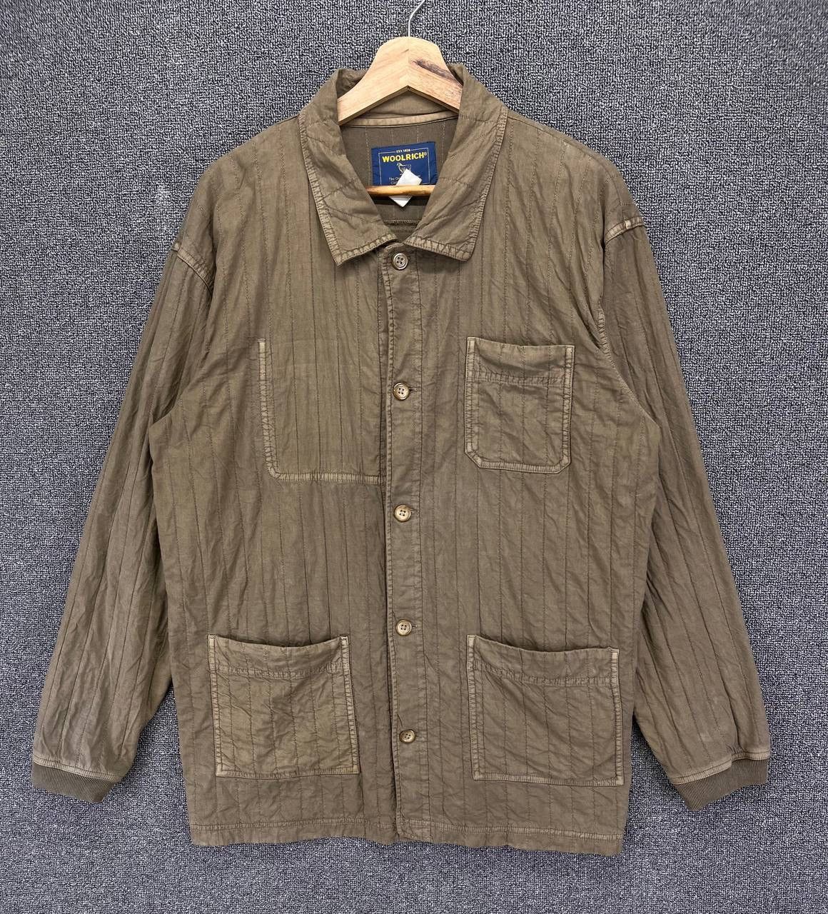 Vintage Vintage Woolrich Rare Button Up Chore Jacket Size US M / EU 48-50 / 2 - 1 Thumbnail