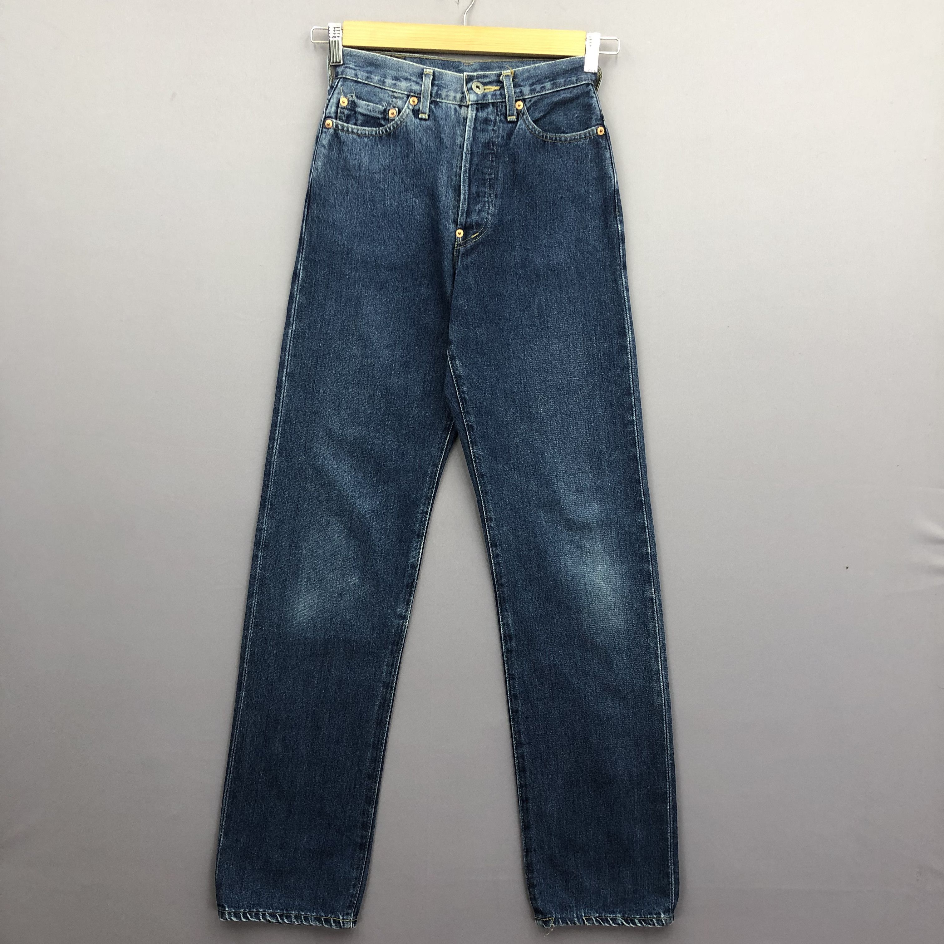 Levi's Vintage Levis 701XX Buckle Selvedge Jeans Redline Denim Size 24" / US 00 / IT 34 - 1 Thumbnail