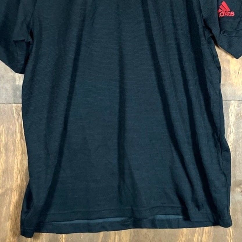 Adidas Adidas Mens Polo Shirt Black Aeroready Tech Short Sleeve Athletic Stretch XL Polo Shirt Mens Black Aeroready Size US XL / EU 56 / 4 - 3 Thumbnail