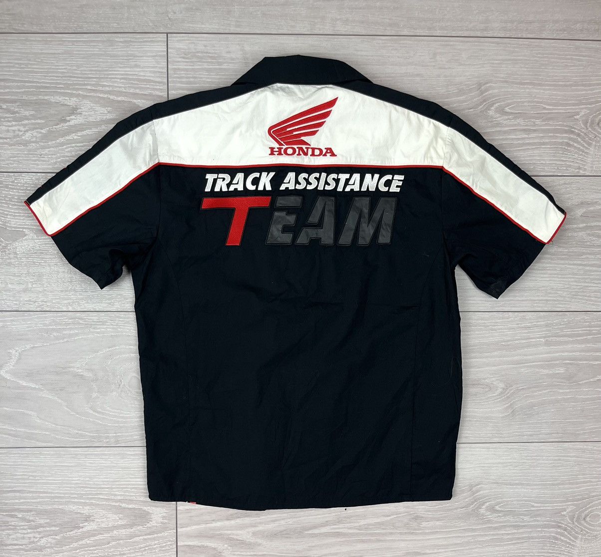 Honda Honda Racing Team Vintage 00s Short Sleeve Shirt Size US L / EU 52-54 / 3 - 2 Thumbnail