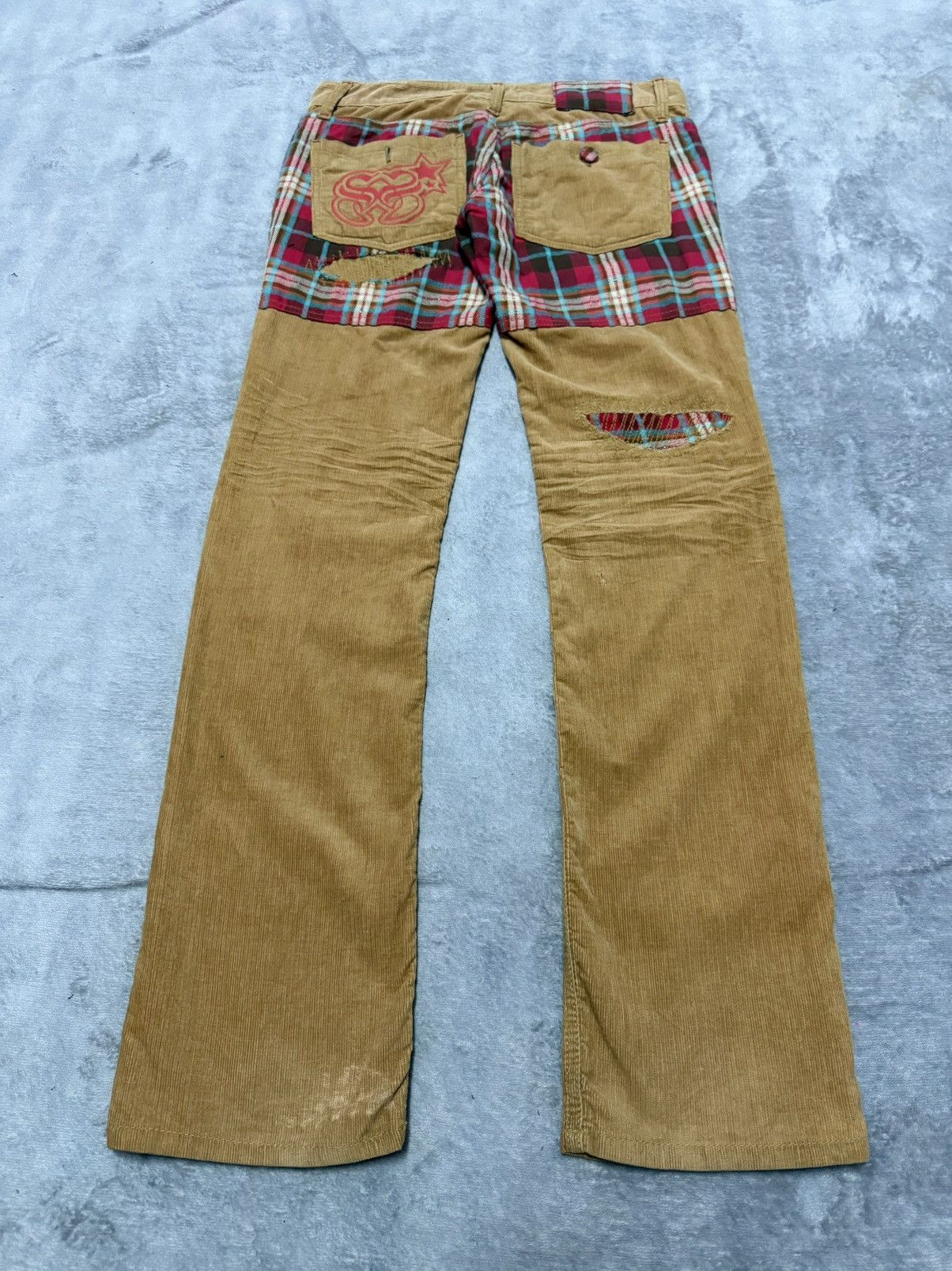 GOSTAR DE FUGA × Hysteric Glamour Sunny Smith Japan Hybrid Constructed Boro Corduroy Pants Size US 30 / EU 46 - 1 Thumbnail