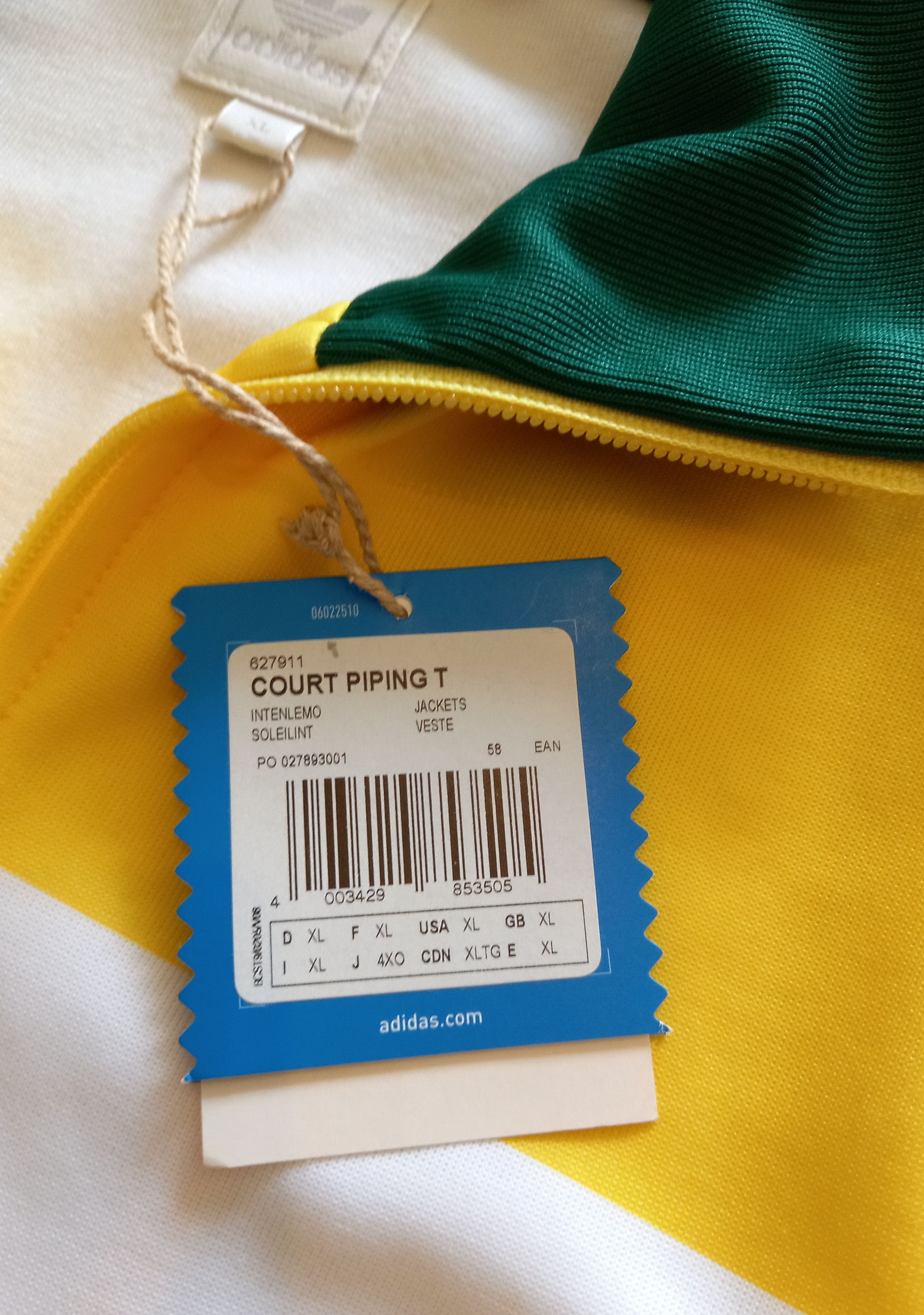 Adidas 2006 deadstock Adidas Court Piping Track Jacket y2k firebird Size US XL / EU 56 / 4 - 3 Thumbnail