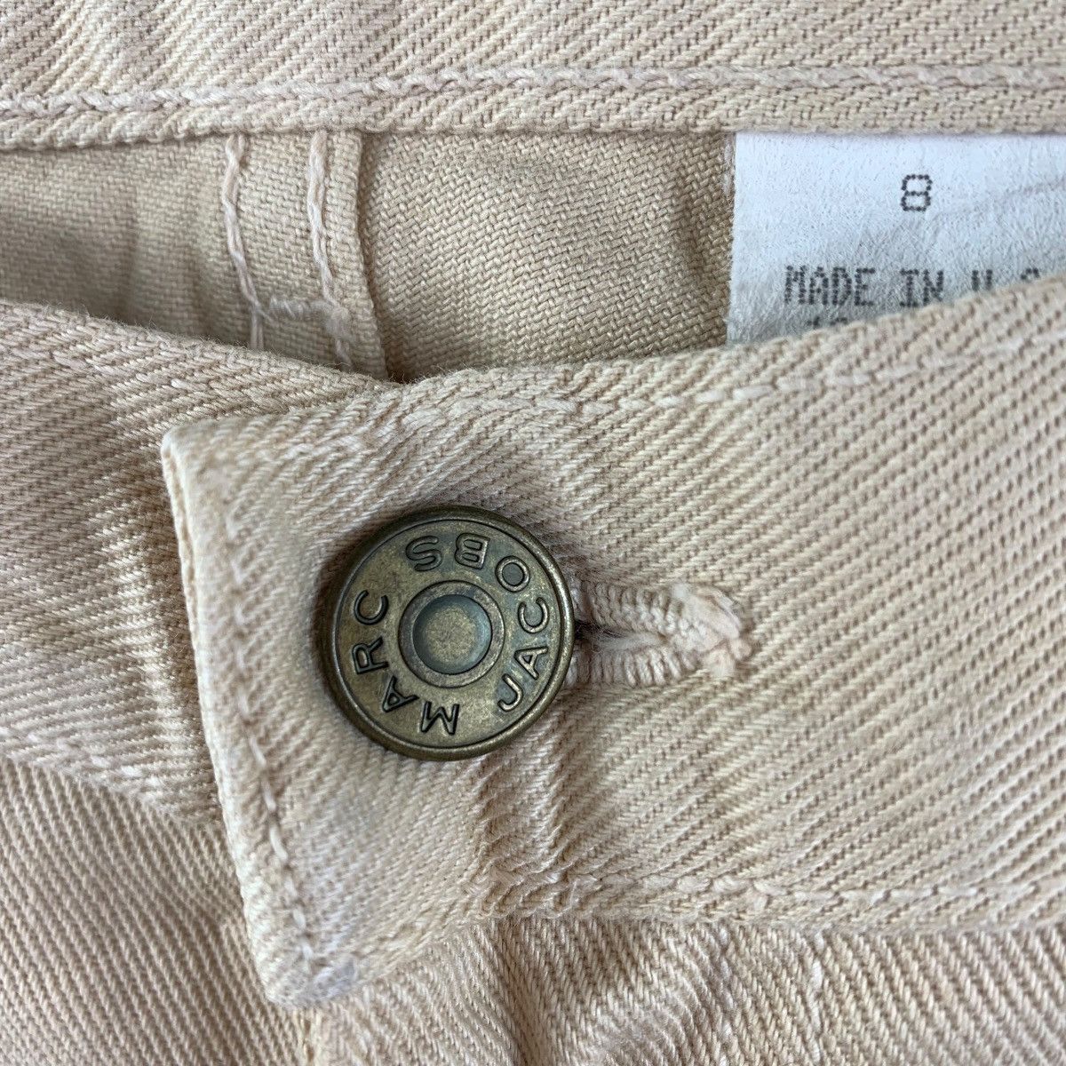 Designer × Marc Jacobs MARC JACOBS Beige colour jeans Size US 31 - 5 Thumbnail