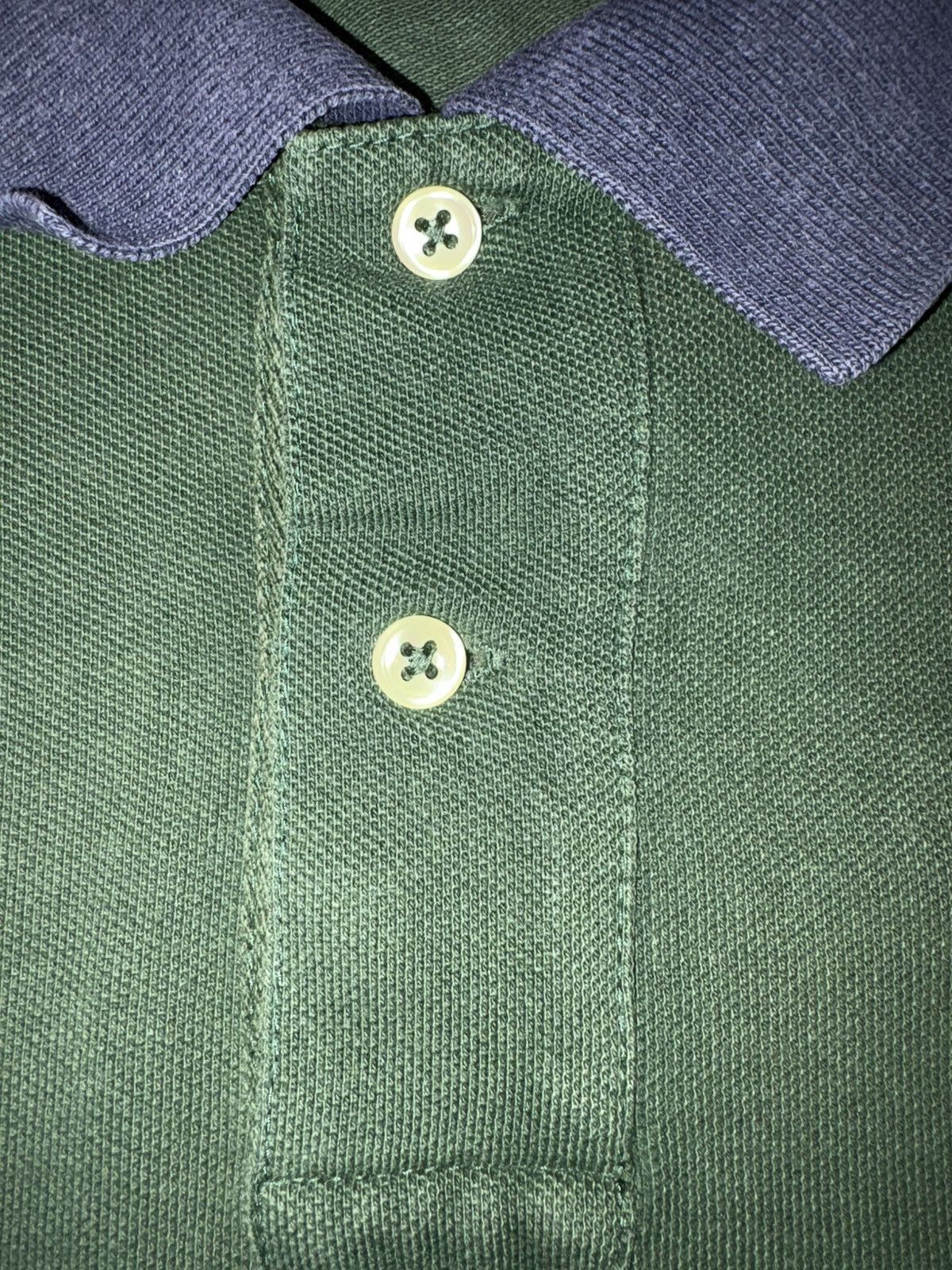 Polo Ralph Lauren Polo Ralph Lauren Big Pony Mesh Polo Shirt Green/Navy XXL Size US XXL / EU 58 / 5 - 9 Thumbnail