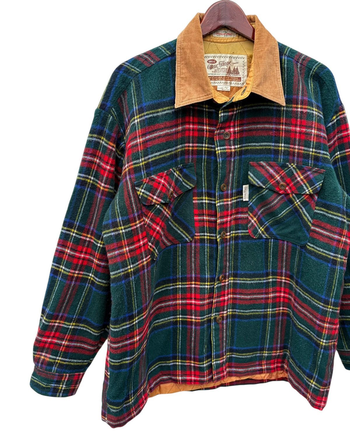 Hunter Vintage Mac Hope Wool Tartan Hunting Jacket Size US L / EU 52-54 / 3 - 3 Thumbnail