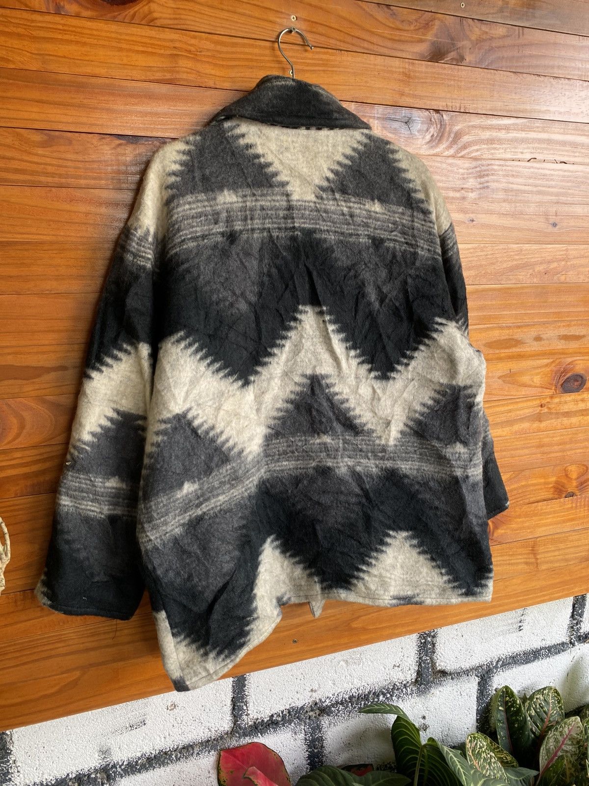 Japanese Brand Kredo Bell Japanese Wool Blend Pattern Winter Outerwear Size US L / EU 52-54 / 3 - 13 Thumbnail