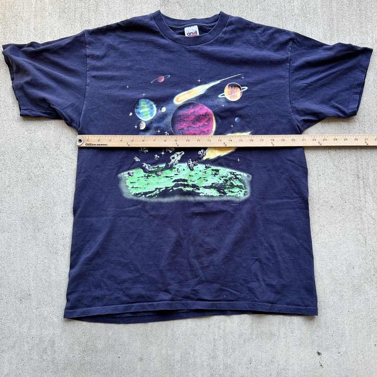 Anvil Vintage Space T Shirt 90s Galaxy Single Stitch Universe Size US L / EU 52-54 / 3 - 5 Thumbnail