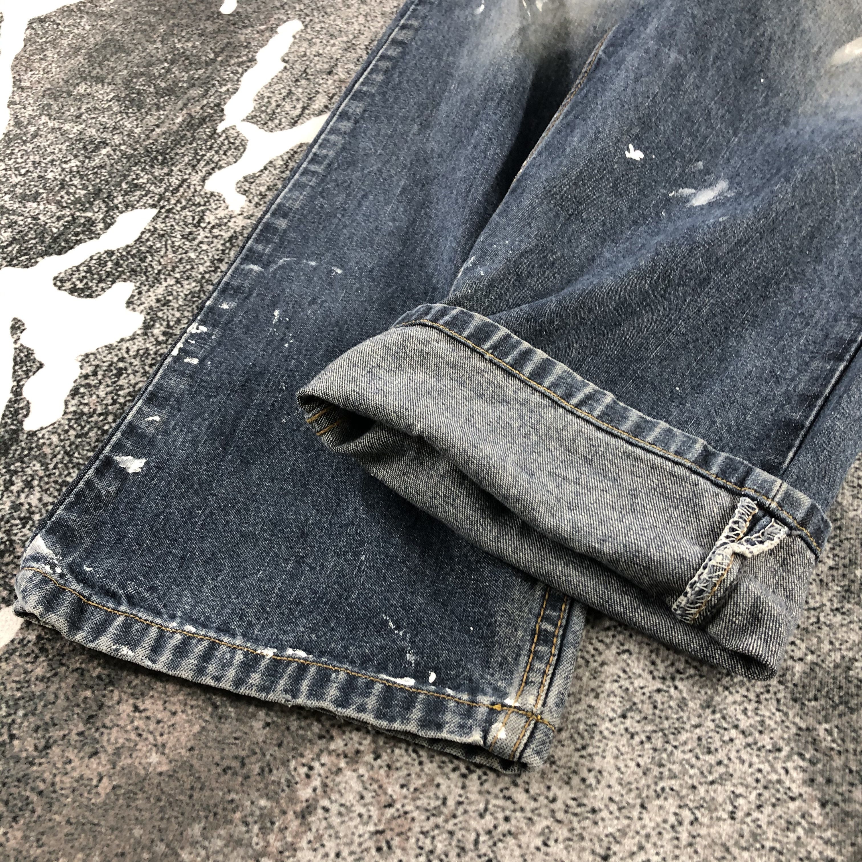 Levi's Vintage Levis 501 Jeans Painted Denim KJ1032 Size US 34 / EU 50 - 7 Thumbnail