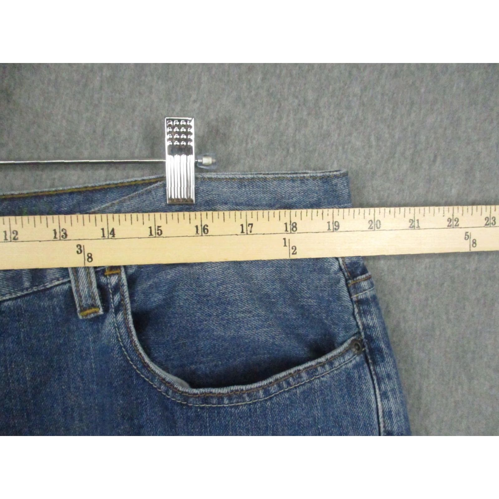 Timberland VINTAGE Timberland Jeans 38x30 Relaxed Baggy Wide Leg Y2K Mens Denim Blue 5-Pocket Jeans Mens Size US 38 / EU 54 - 6 Thumbnail