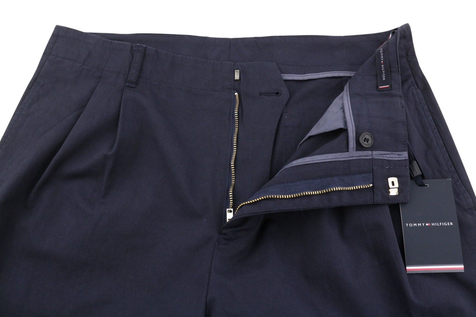 Tommy Hilfiger ARMY STRETCH TWILL EU50 Dark Blue Pleated 87472 Size US 34 / EU 50 - 4 Thumbnail